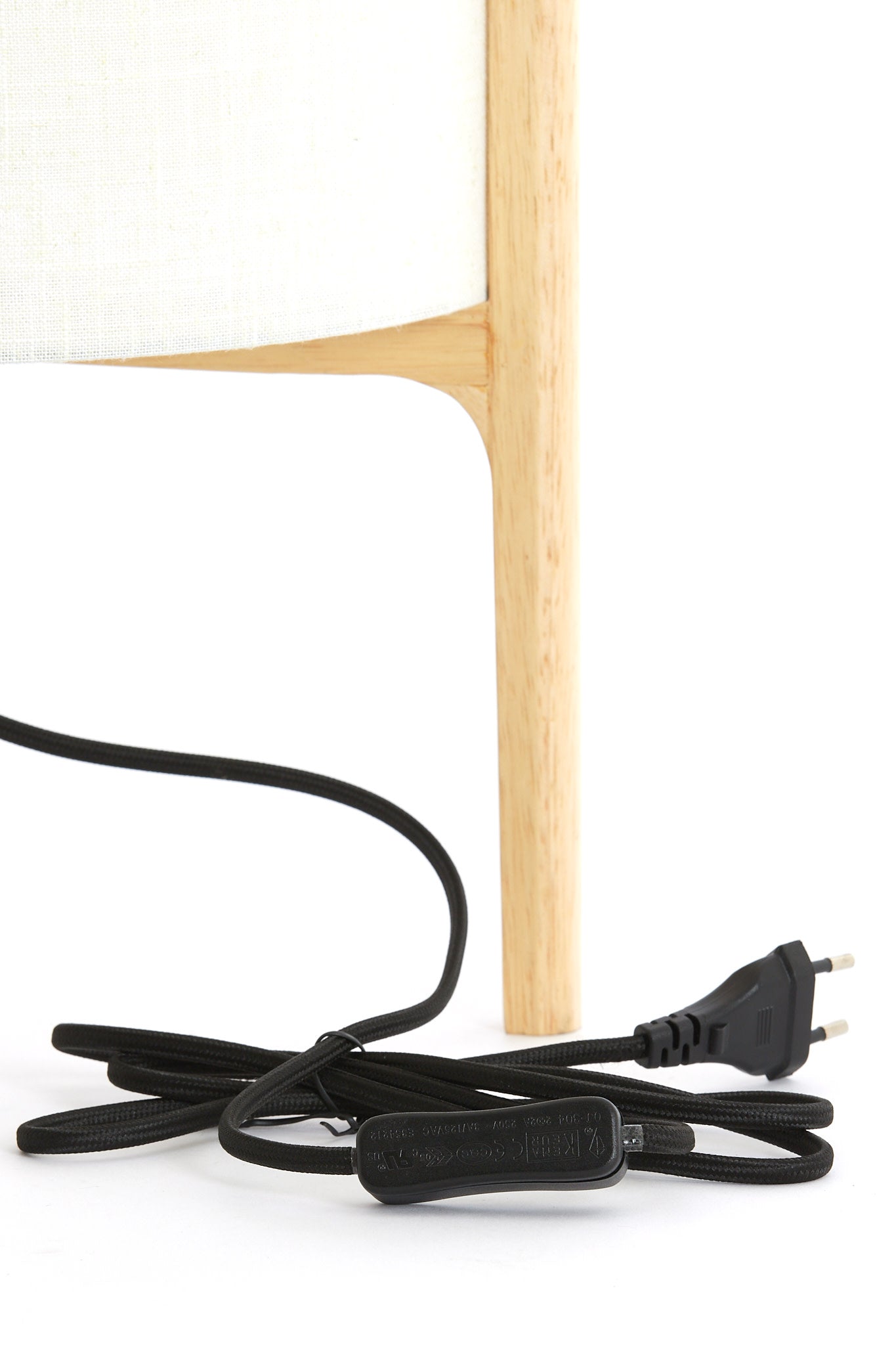 Litto Natural & White Linen Table Lamp 33cm