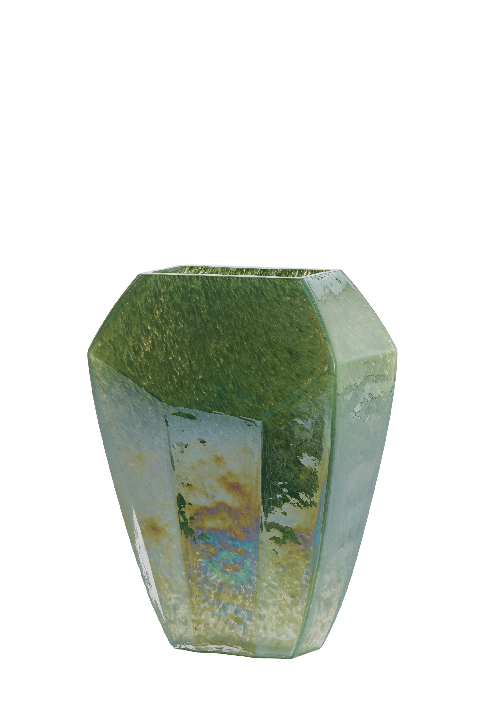 Vionna Dark Green Lustre Glass Vase 33.5cm