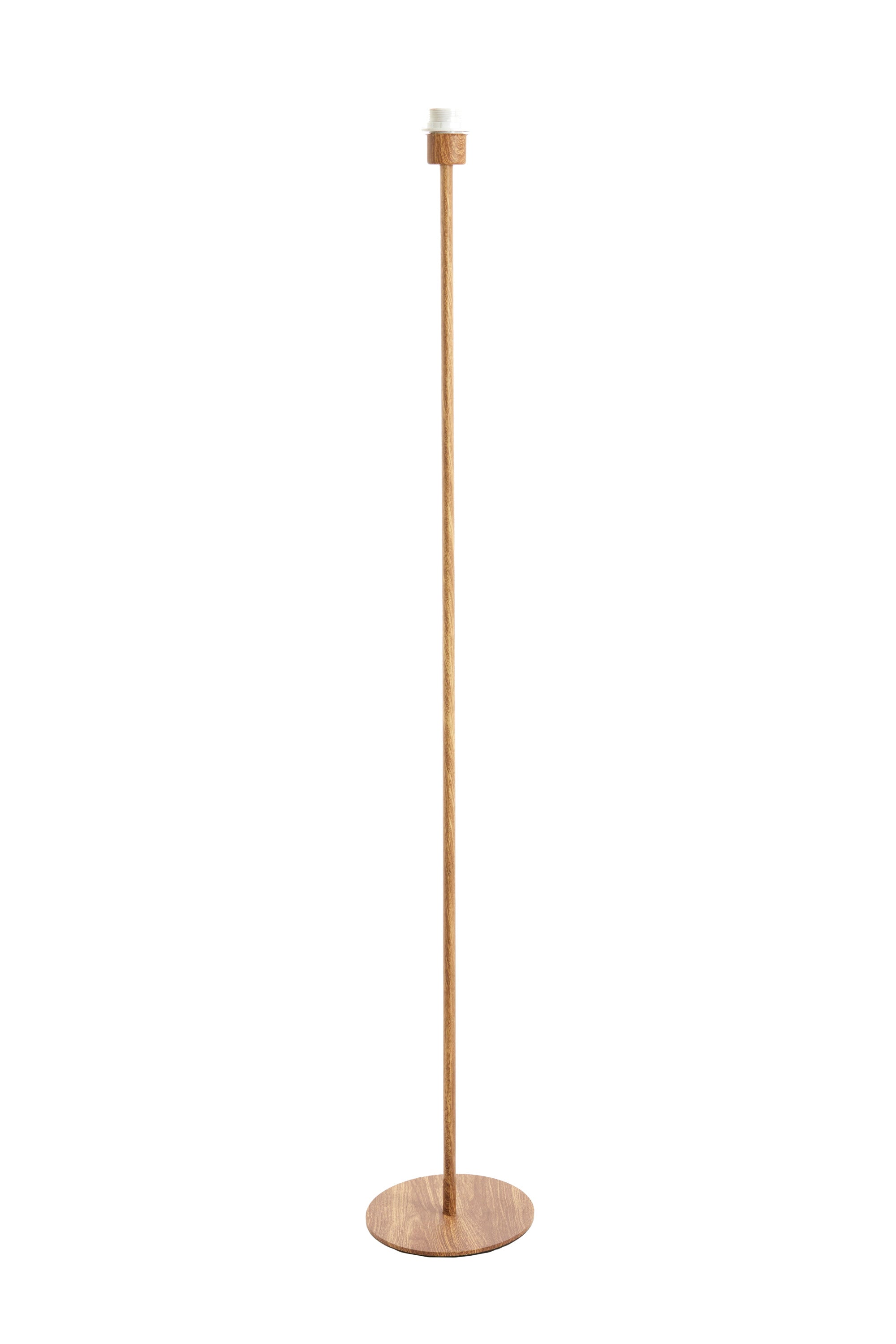 Cerini Natural Wood Effect Floor Lamp Base