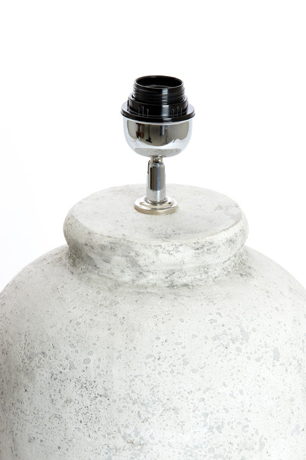 Vesuvius Light Grey Ceramic Table Lamp Base