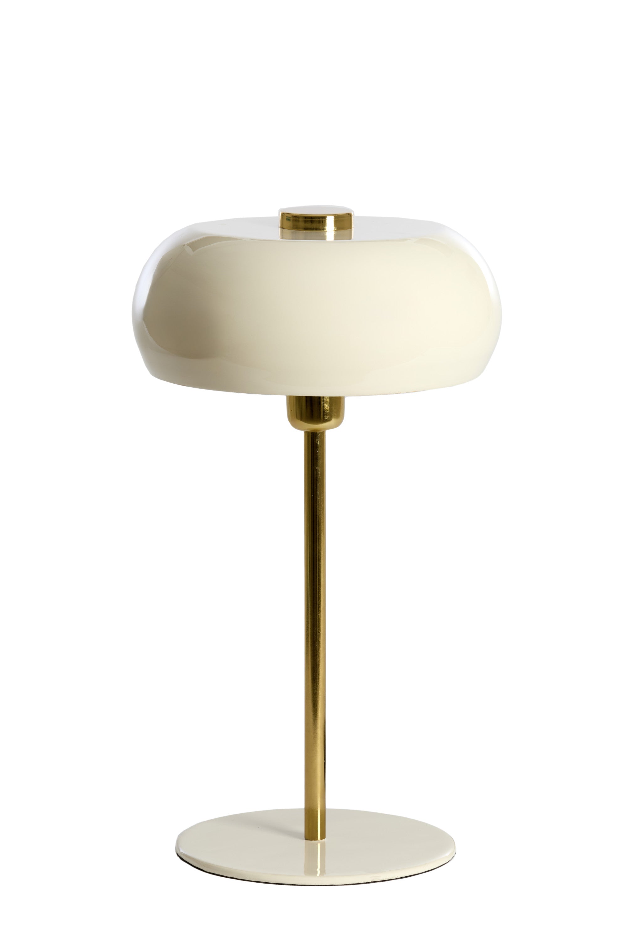 Surin Gloss Cream & Gold Metal Table Lamp