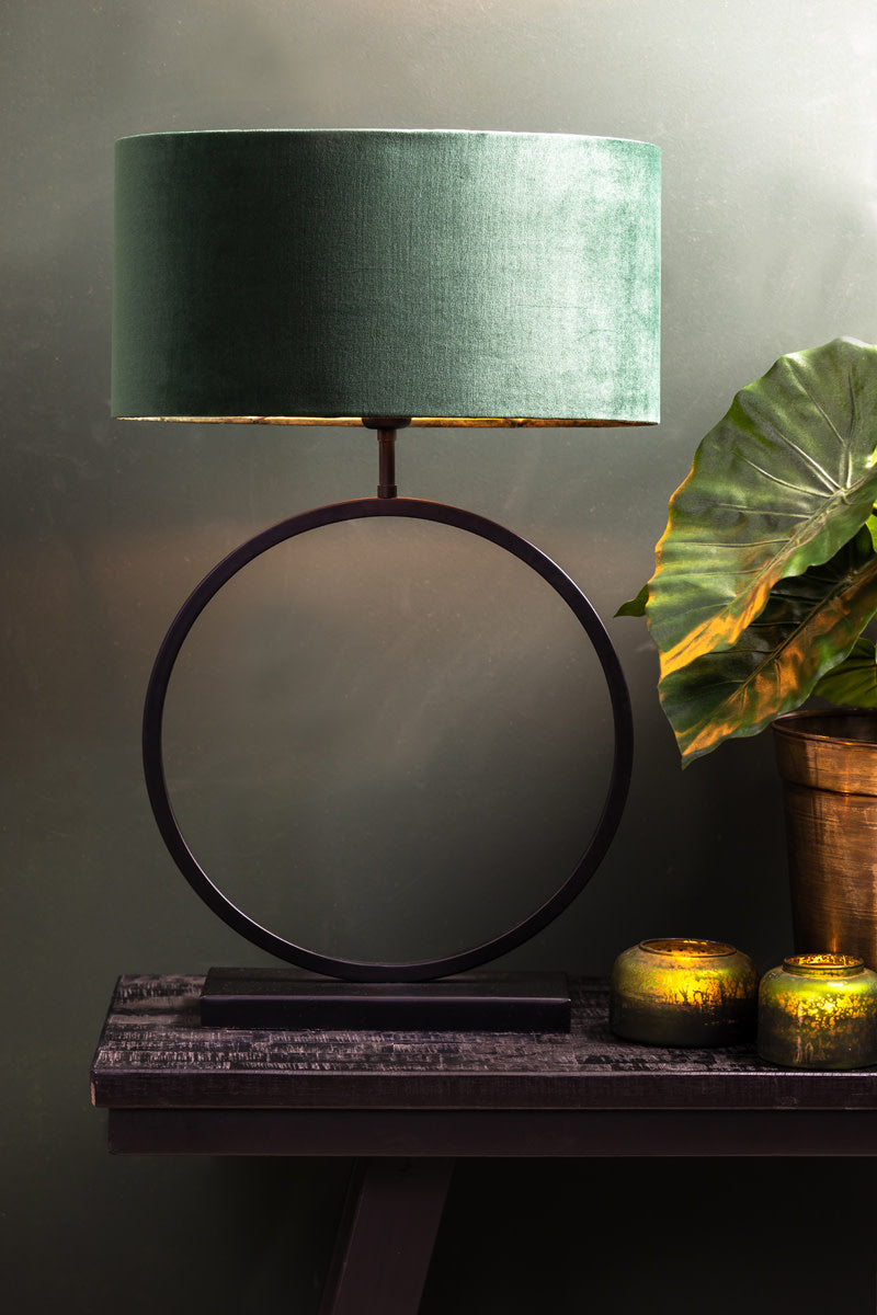 Liva Matt Black Metal Table Lamp Base 64cm