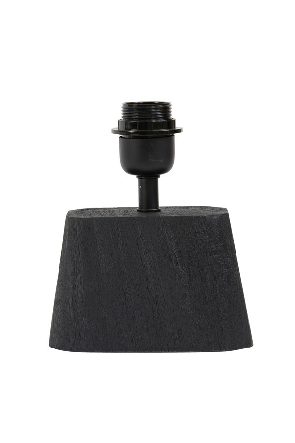 Kardan Matt Black Wood Table Lamp Base 21cm