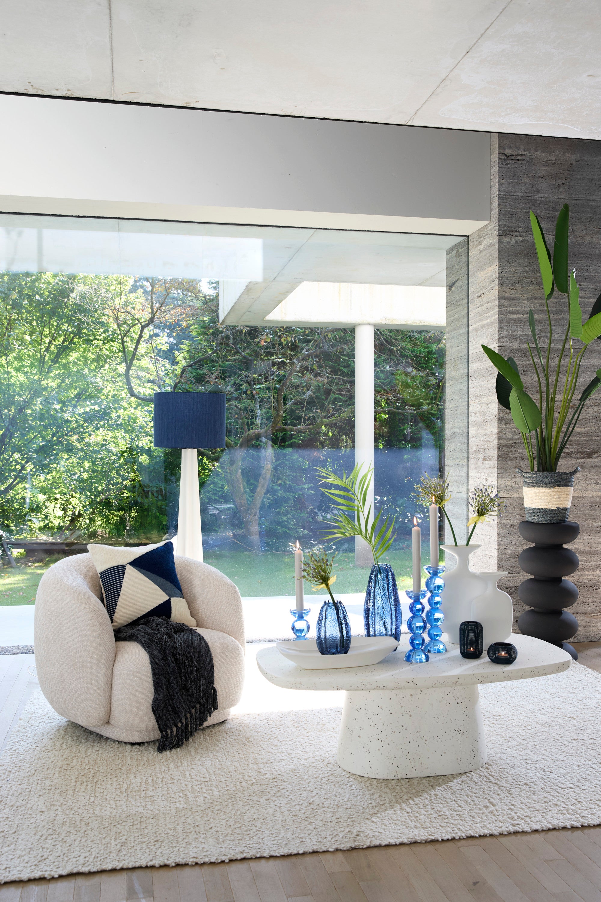 Hamura White Terrazzo Coffee Table