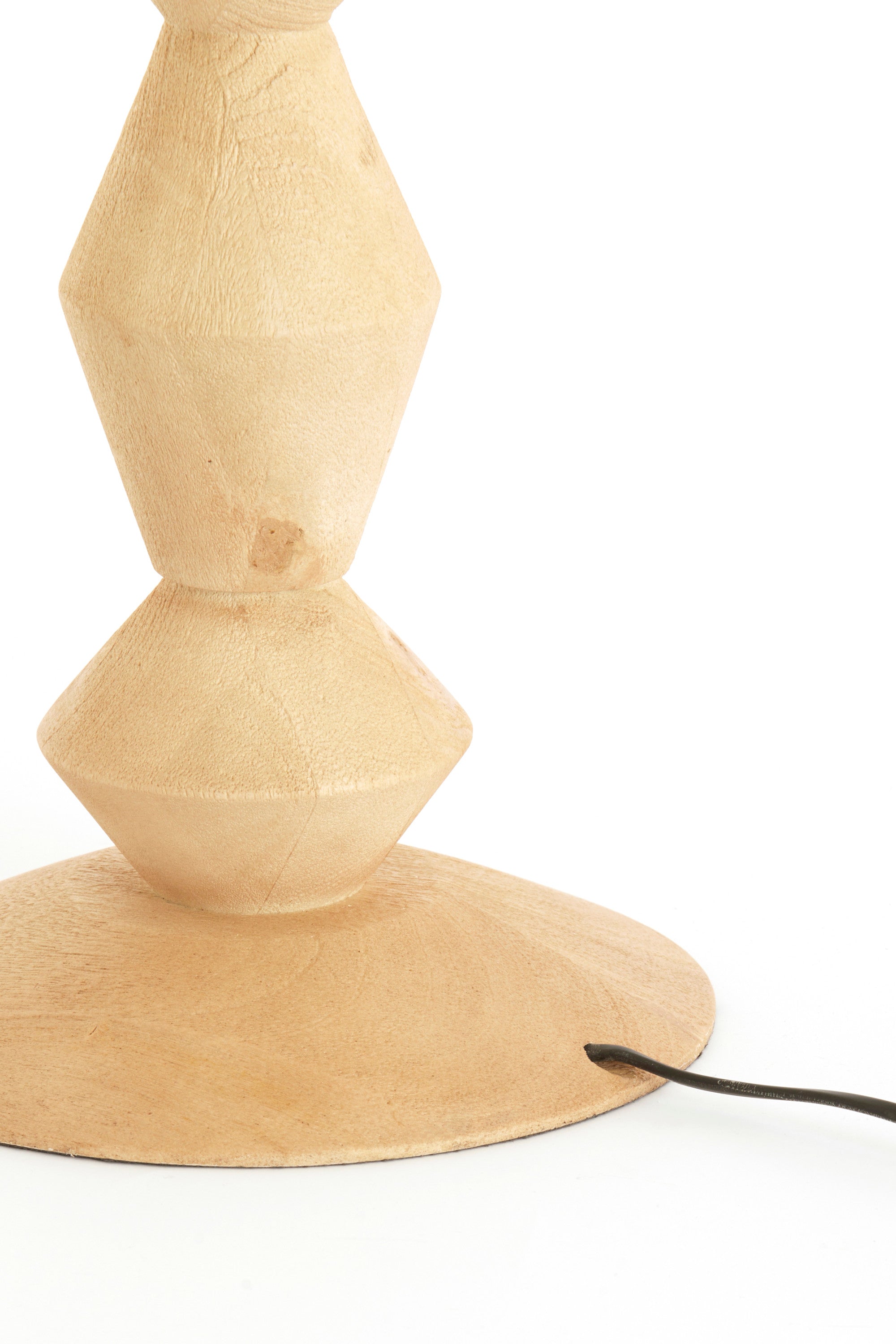 Edie Matt Natural Wood Floor Lamp Base