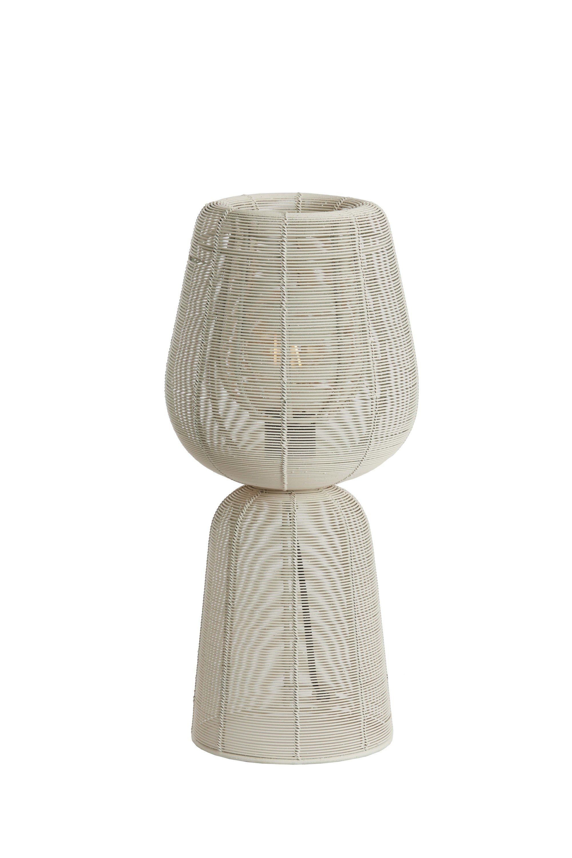 Aboso Cream Metal Table Lamp 42cm