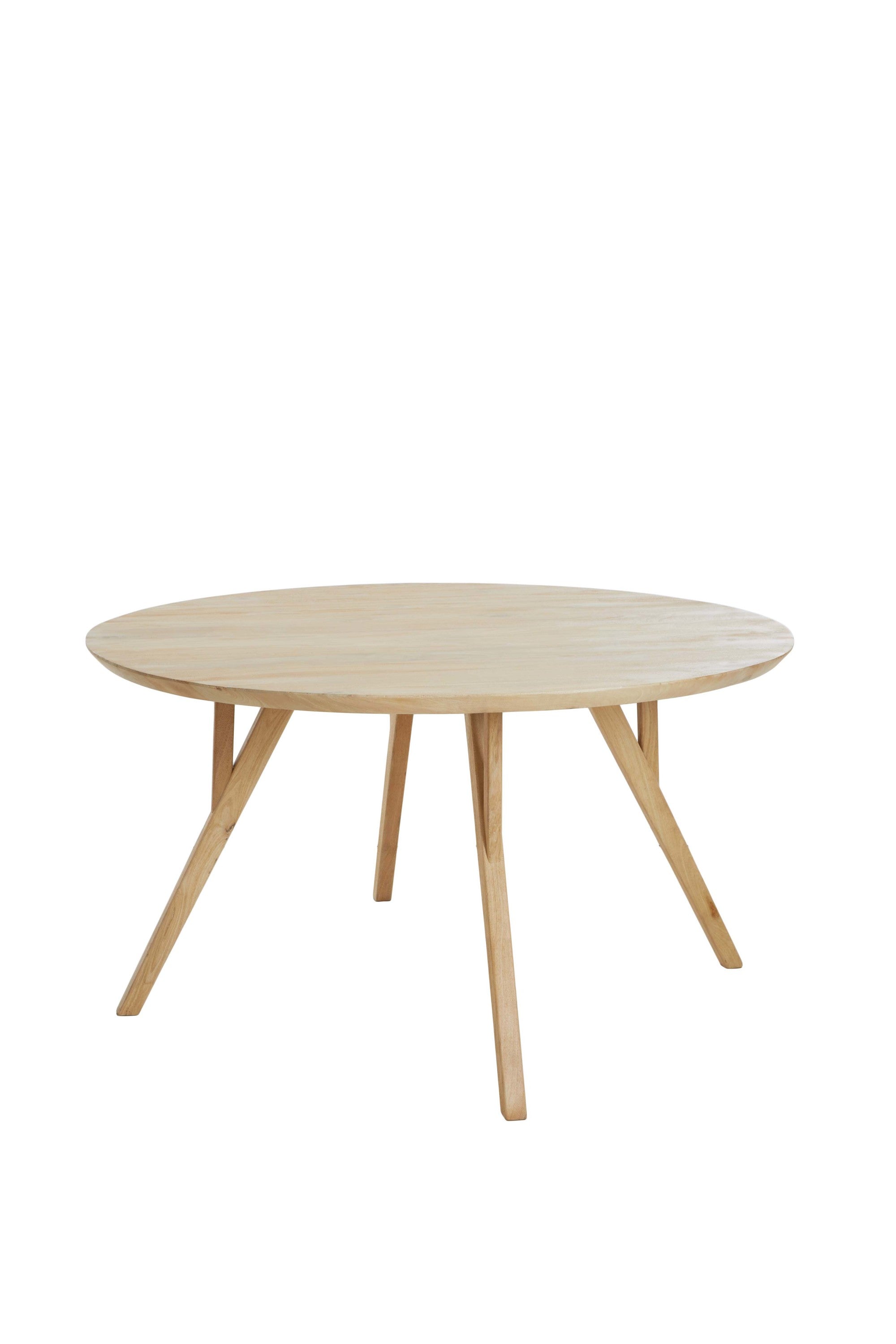 Quenza Natural Mango Wood Round Dining Table 120cm