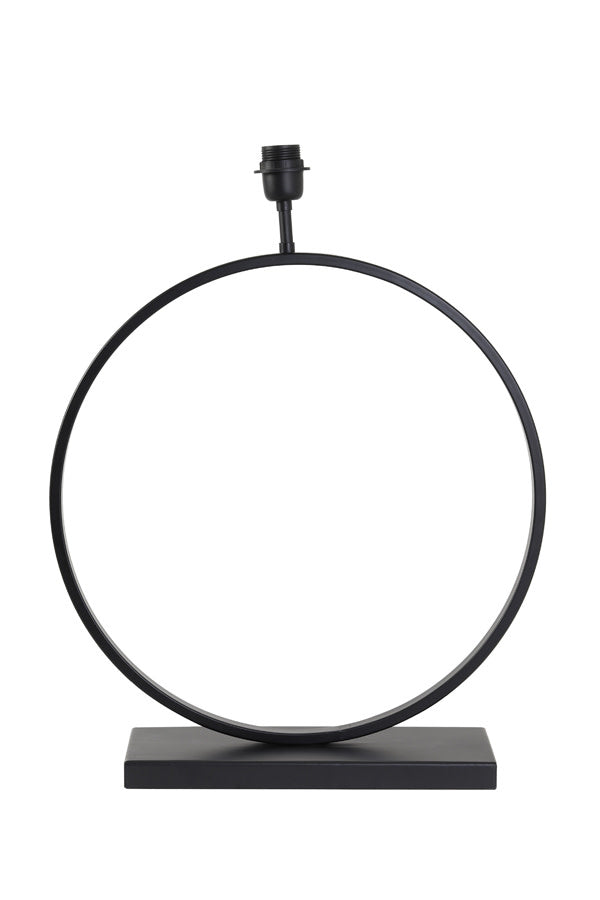 Liva Matt Black Metal Table Lamp Base 64cm