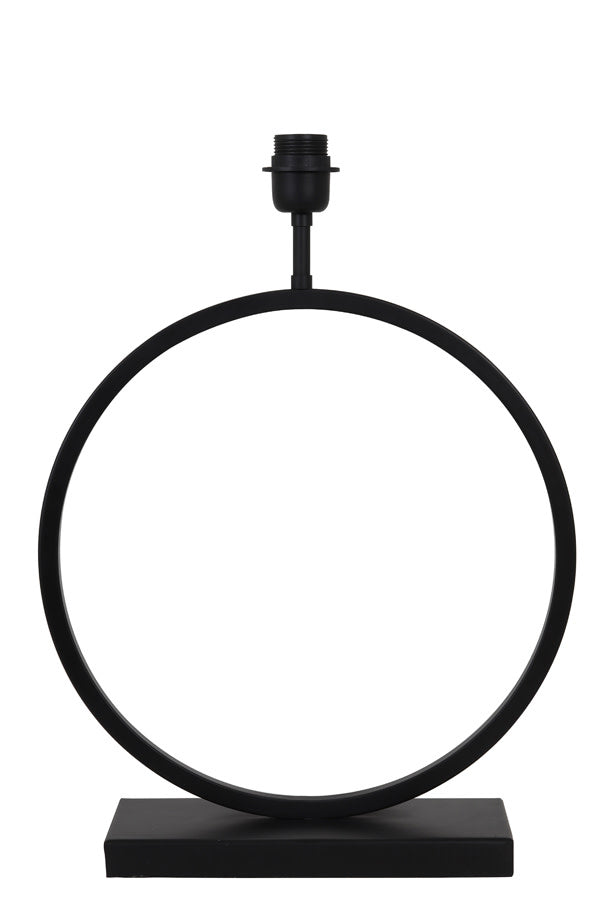 Liva Matt Black Metal Table Lamp Base 53cm