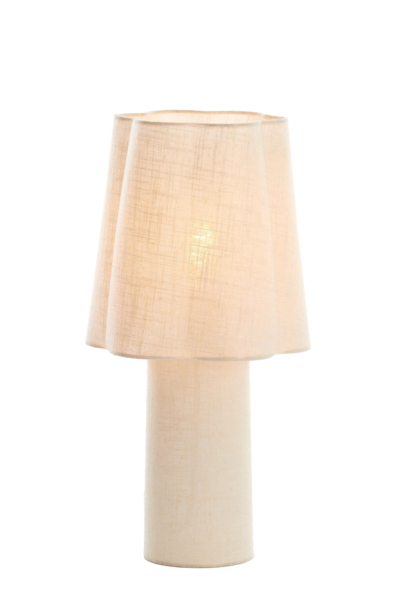 Musaby Natural Linen Table Lamp