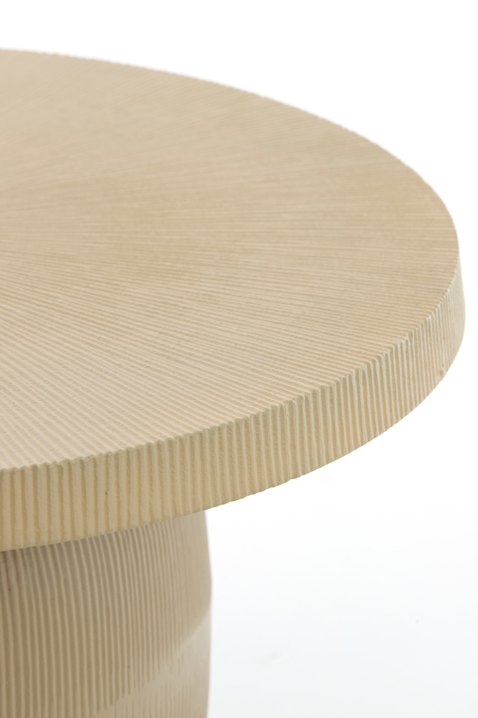 Tigran Matt Sand Metal Round Coffee Table 75.5cm