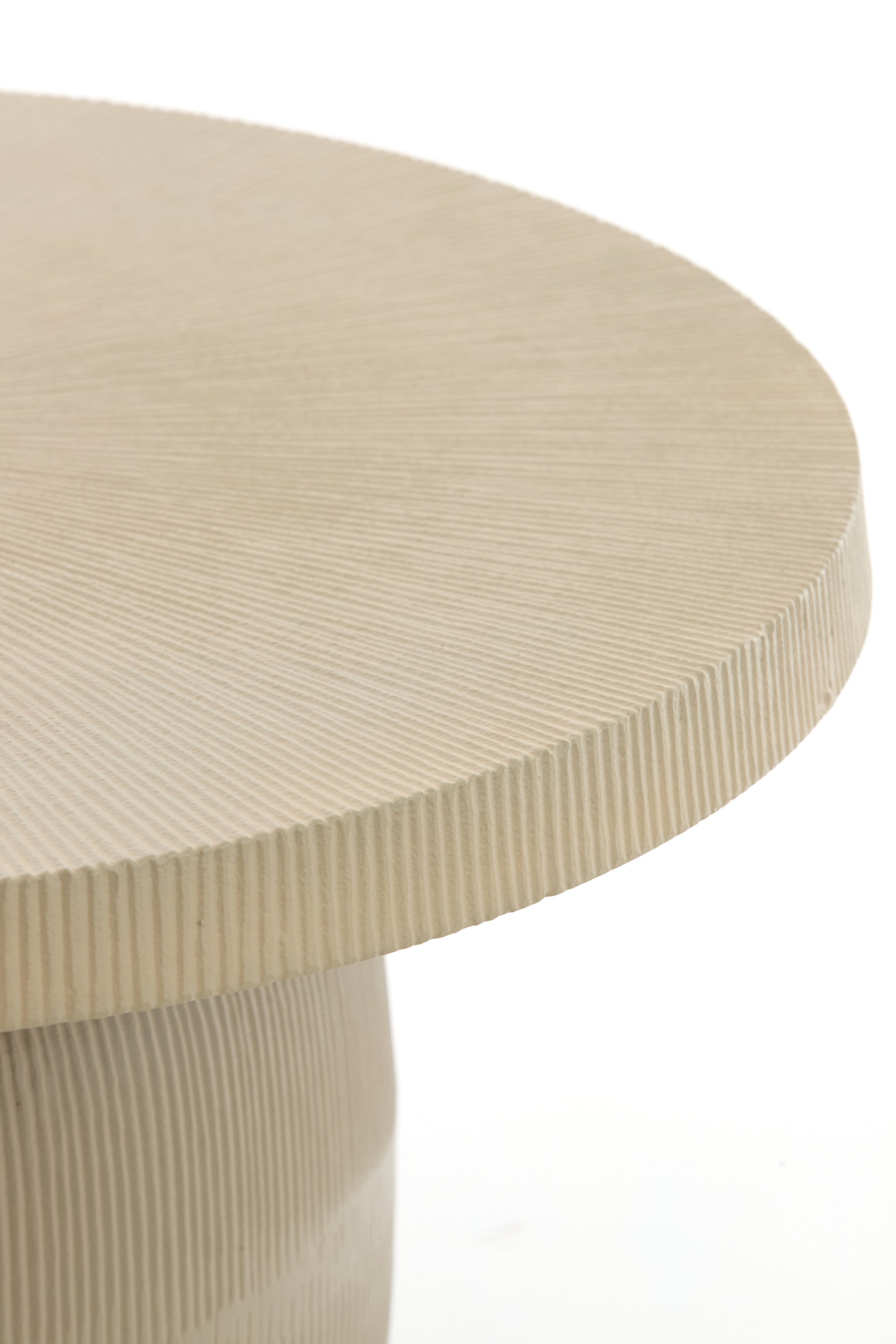 Tigran Matt Sand Metal Round Coffee Table 59cm