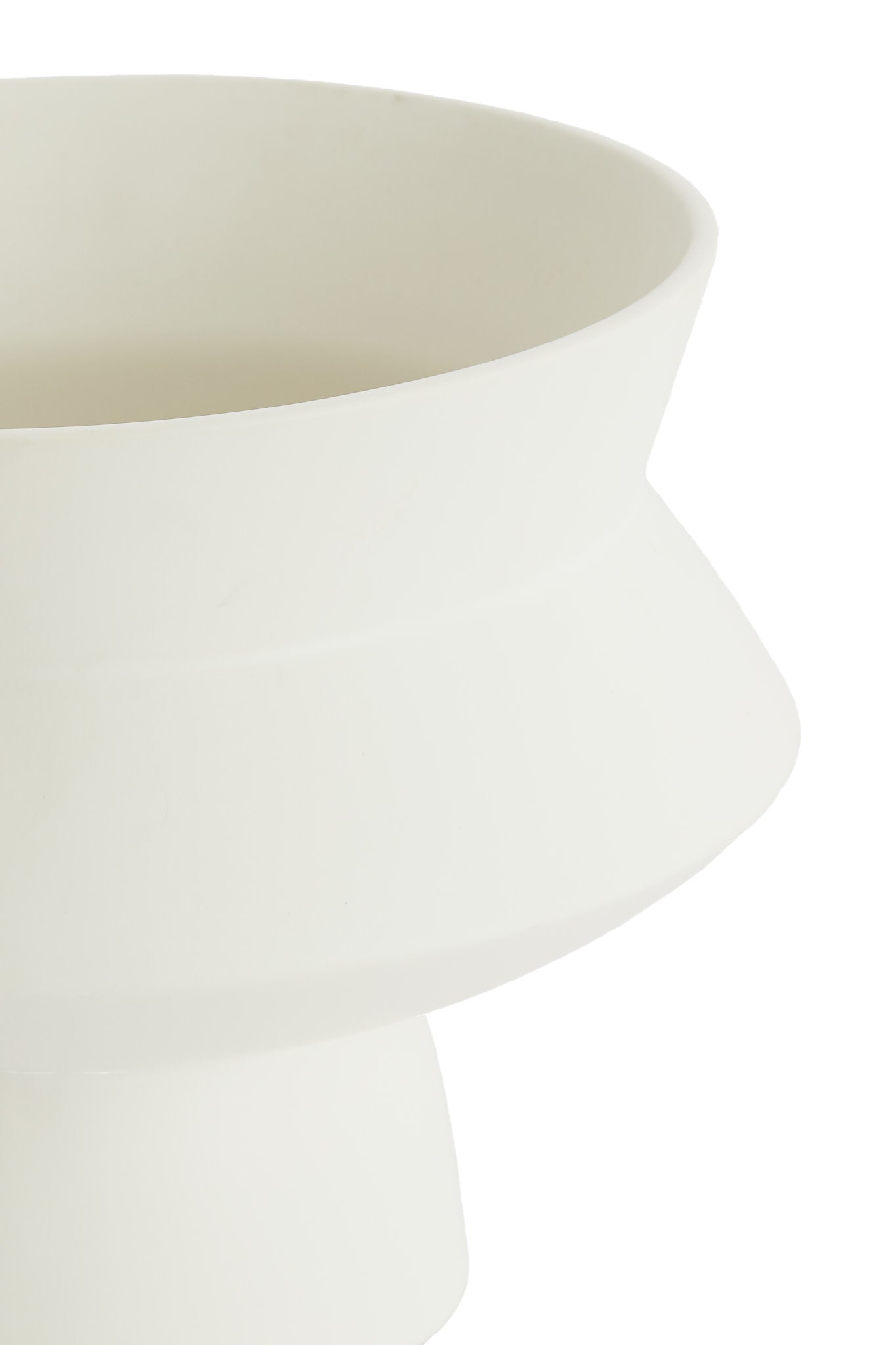 Vicento Matt White Ceramic Vase