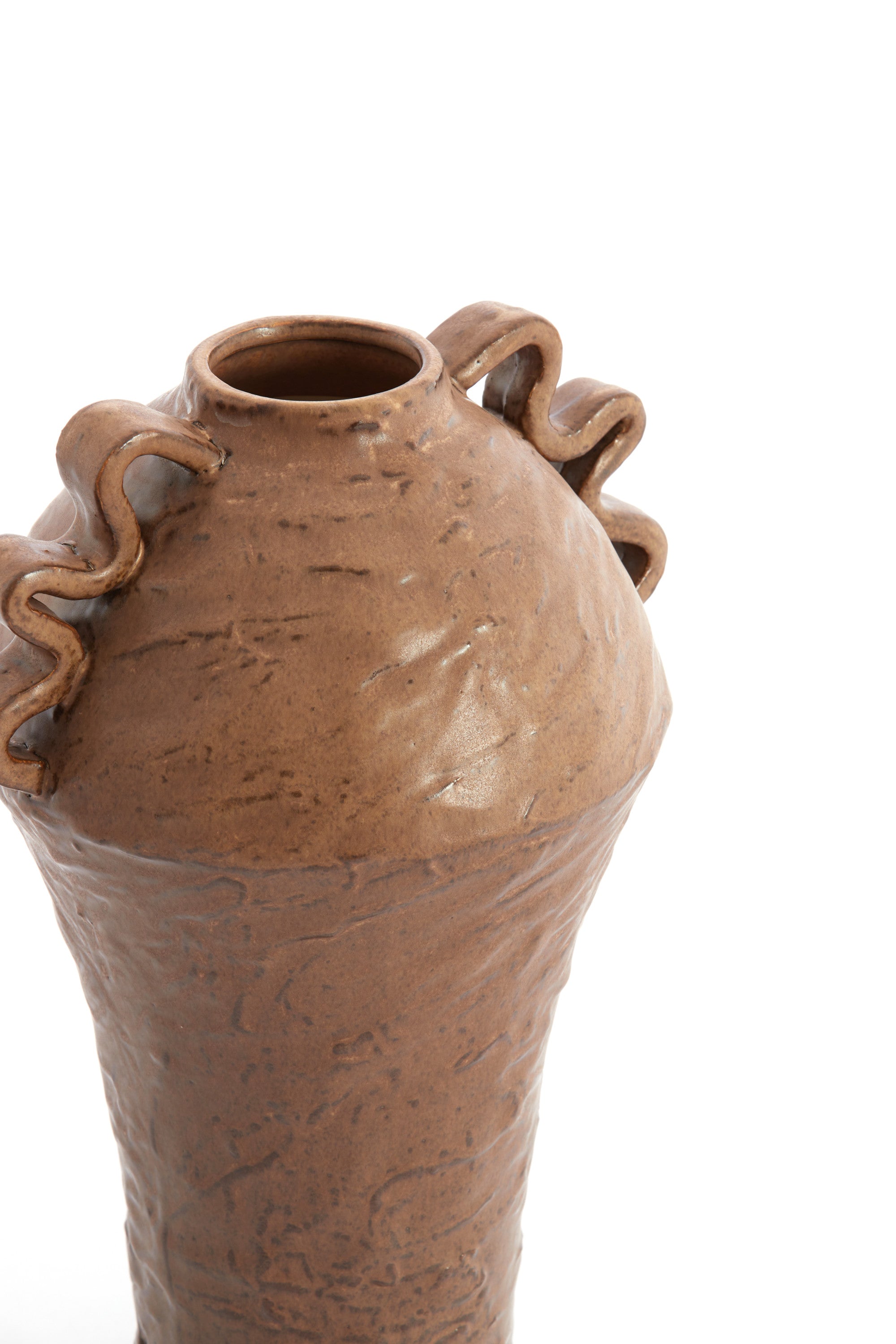 Volca Brown Ceramic Vase 35cm
