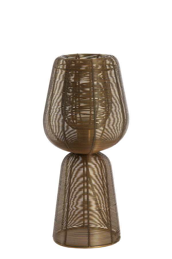 Aboso Antique Bronze Metal Table Lamp 42cm