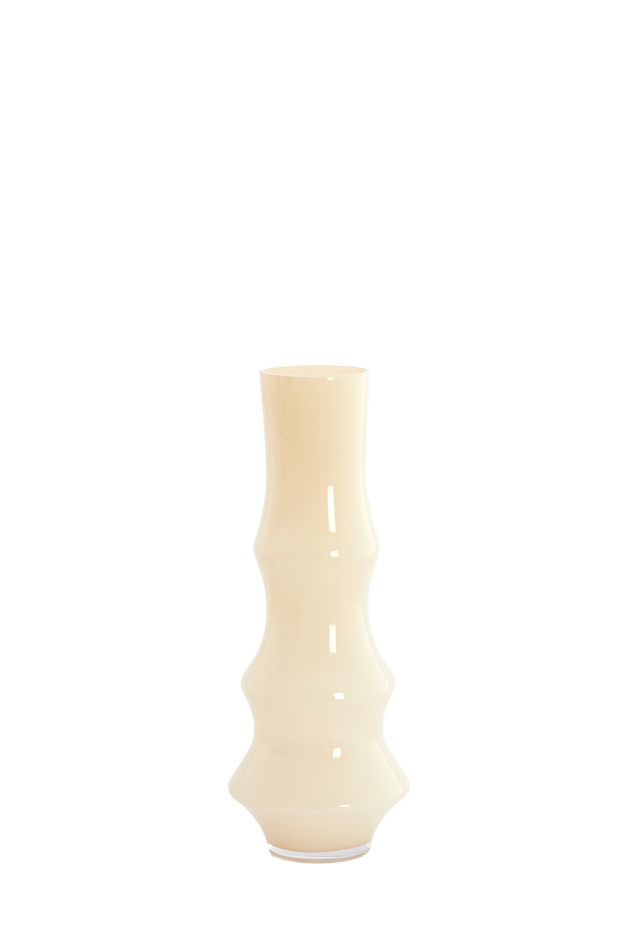 Fiorenza Cream Glass Vase 50cm