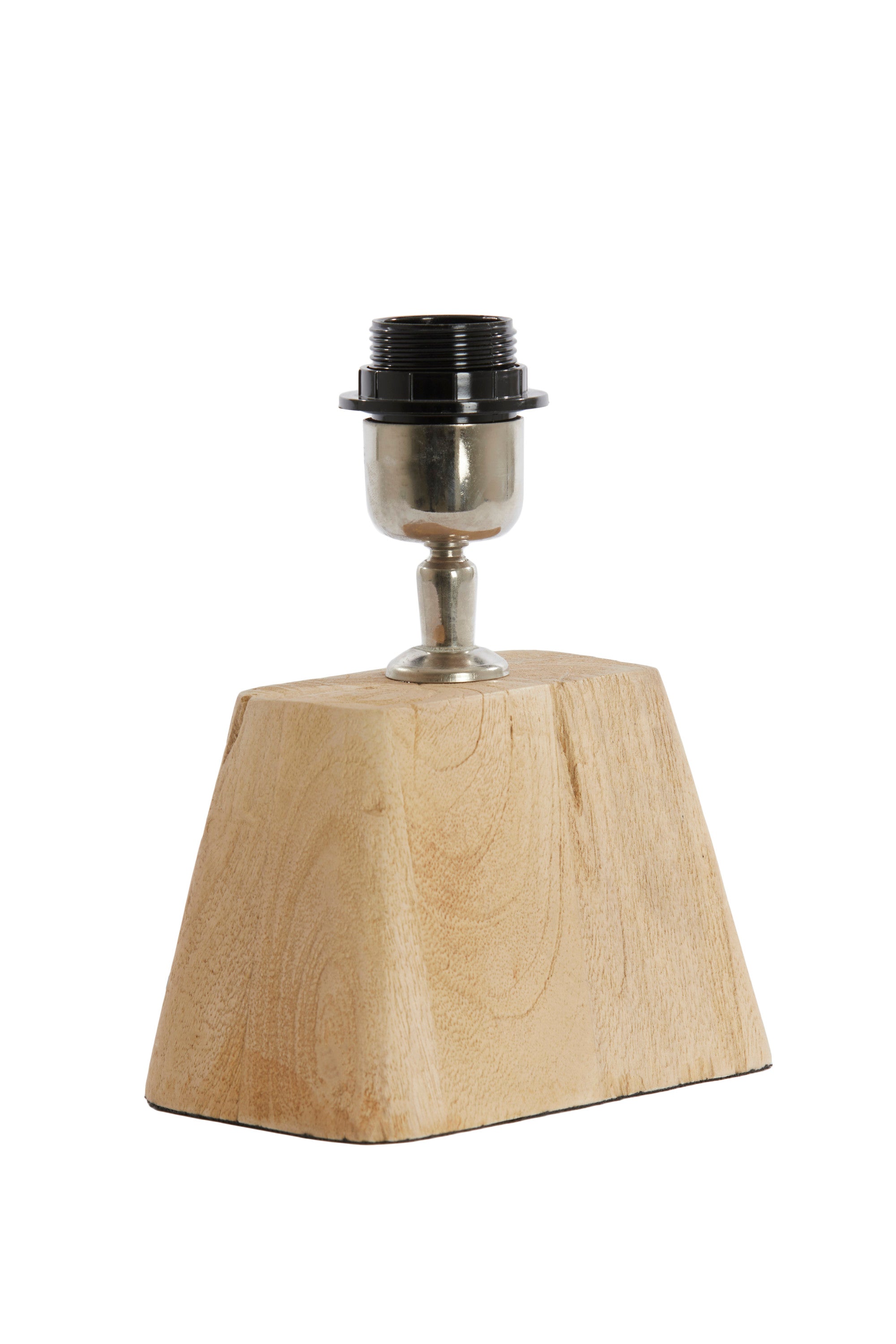 Kardan Matt Natural Wood Table Lamp Base 21cm