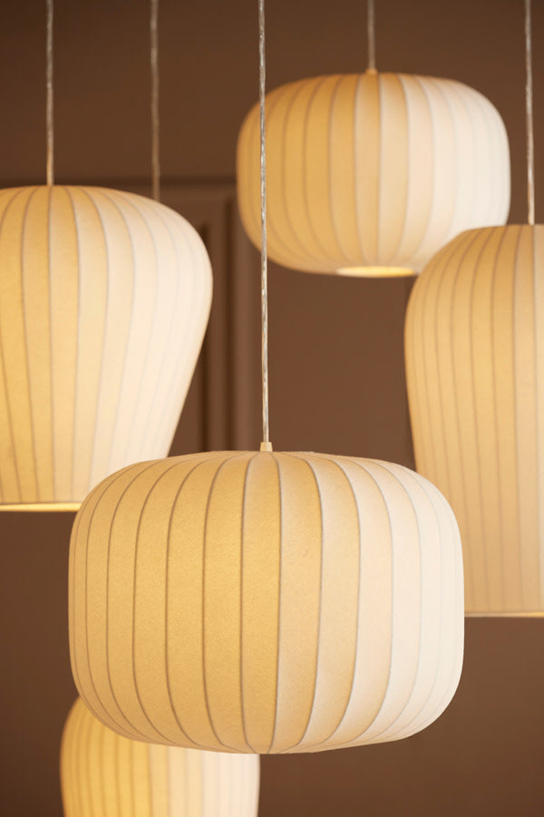 Lexa White Pendant Light 44cm