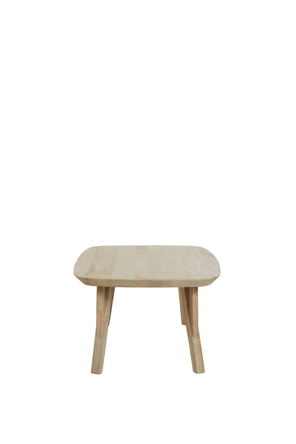Quenza Natural Mango Rustic Wood Rectangular Coffee Table