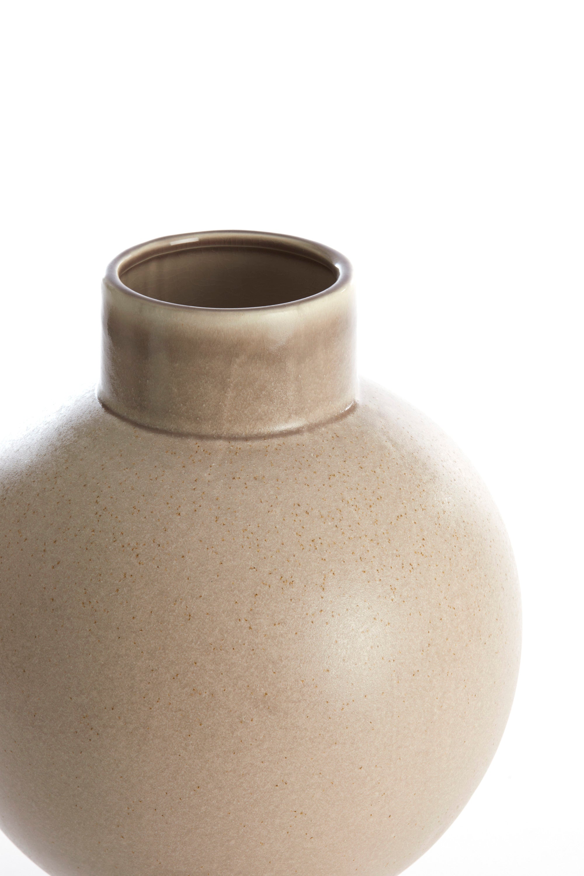 Zelata Sand Ceramic Vase 38cm