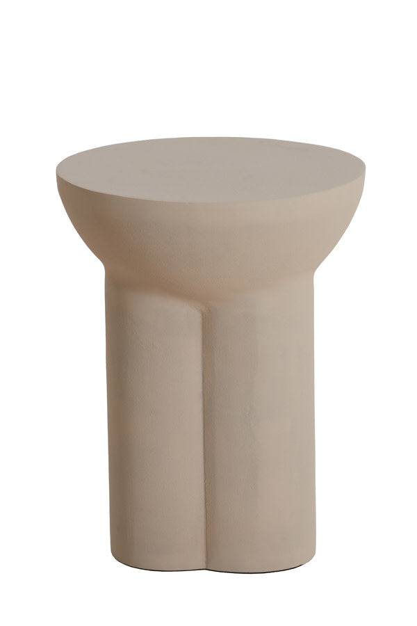 Polinna Matt Sand Side Table