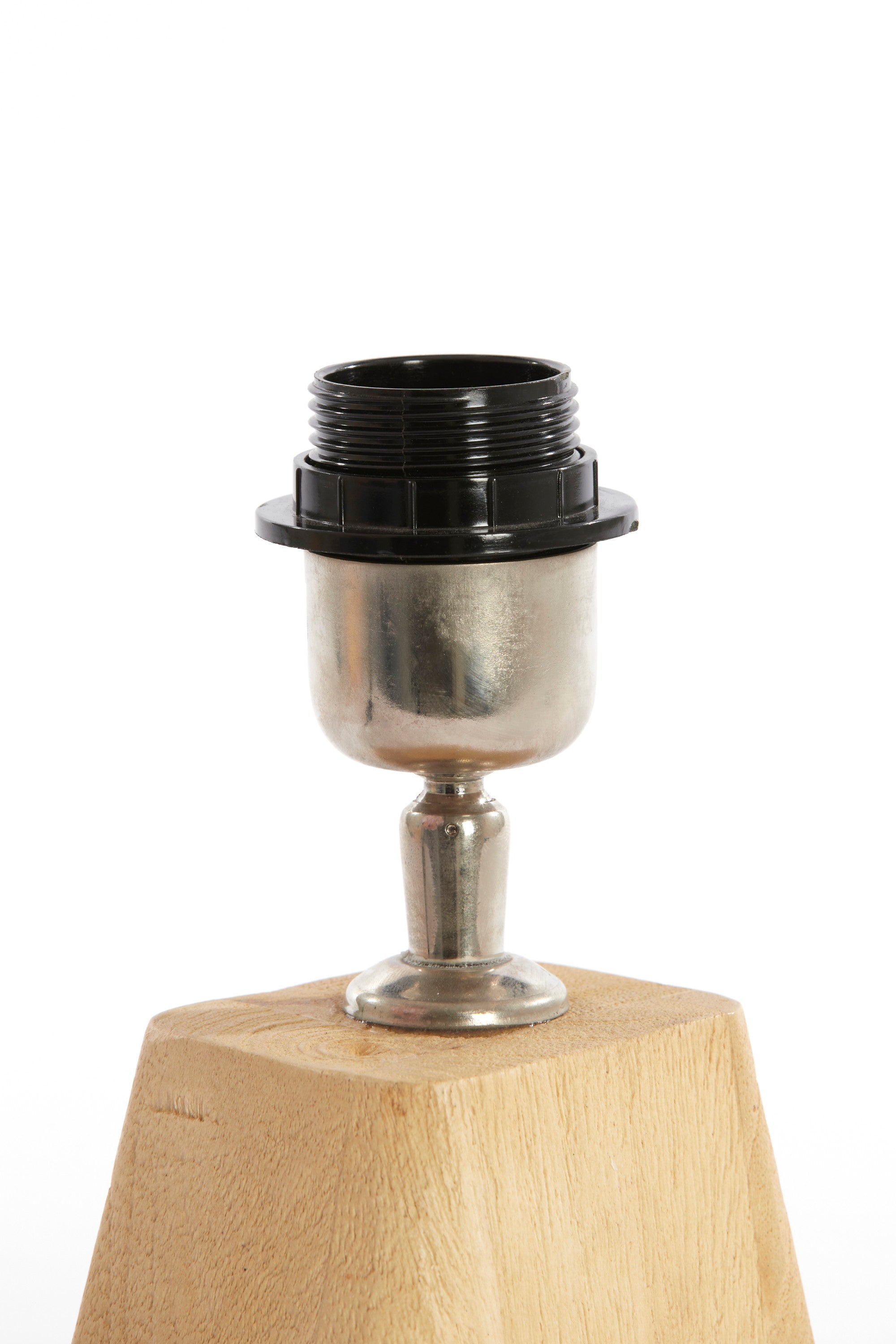 Kardan Matt Natural Wood Small Table Lamp Base 19cm