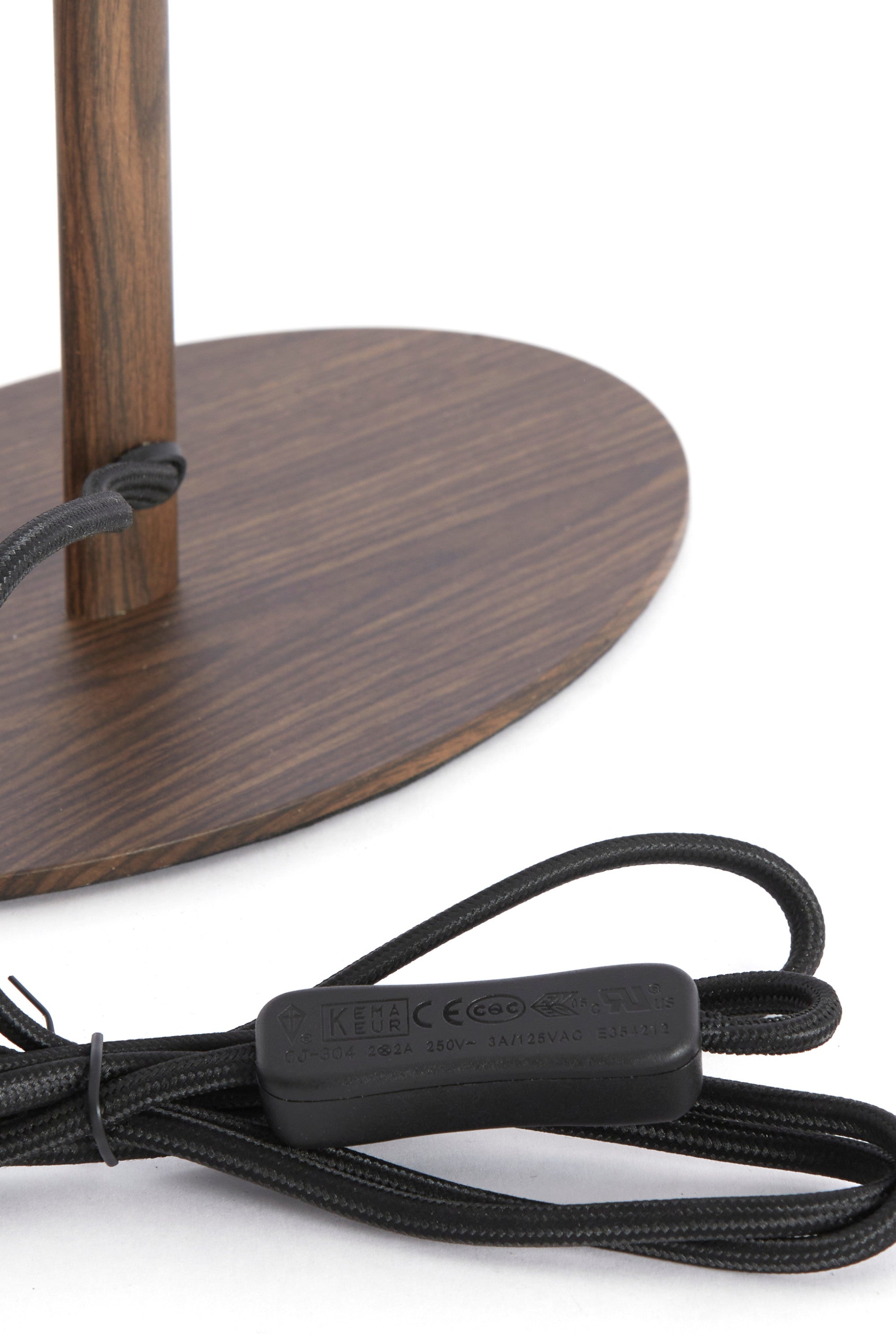 Cerini Dark Brown Wood Effect Table Lamp Base