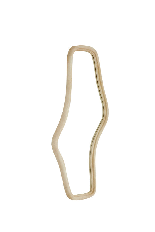 Celano Matt Natural Wood Wall Mirror 121cm