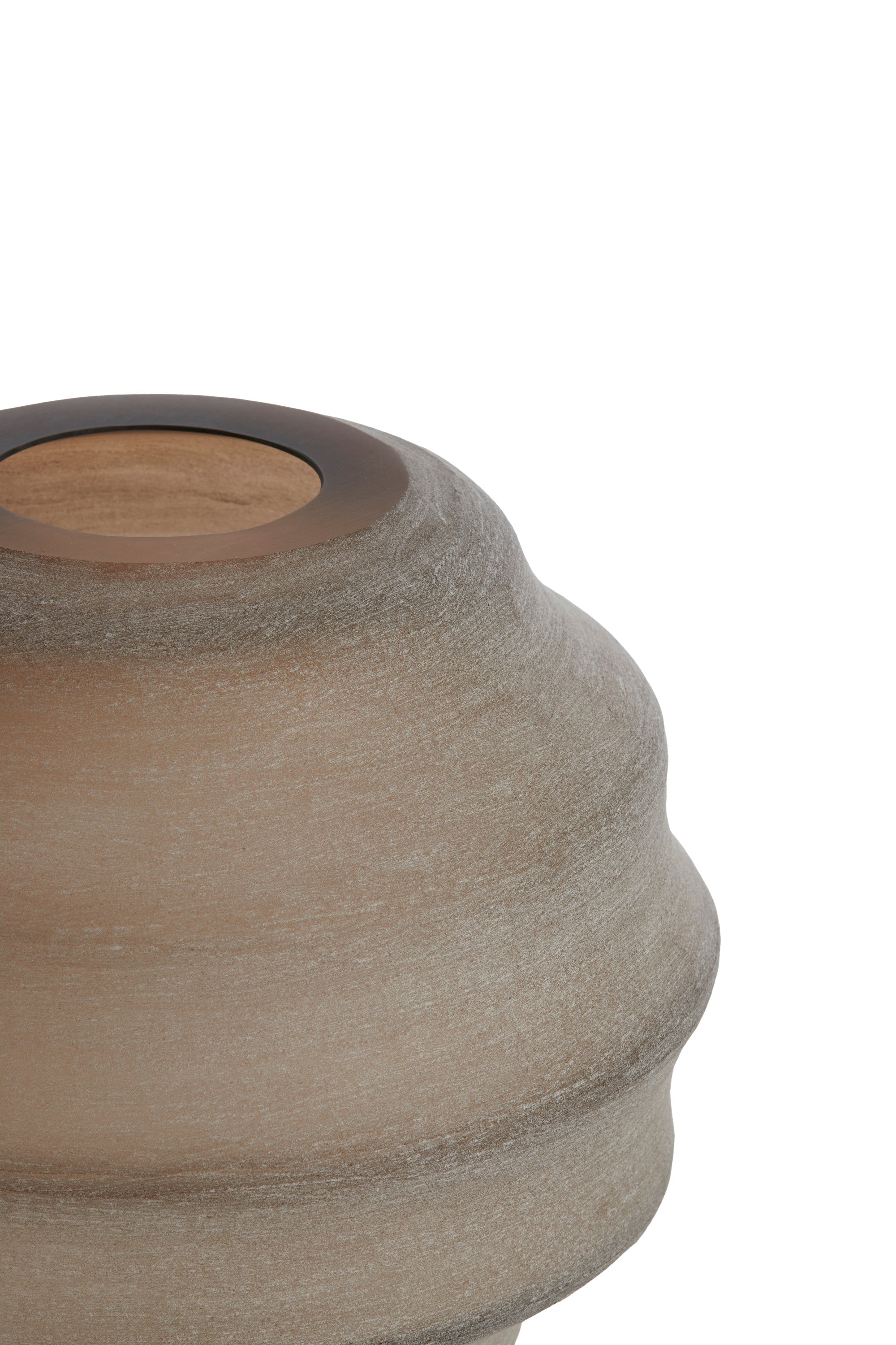 Nayoro Matt Light Brown Glass Vase 29cm