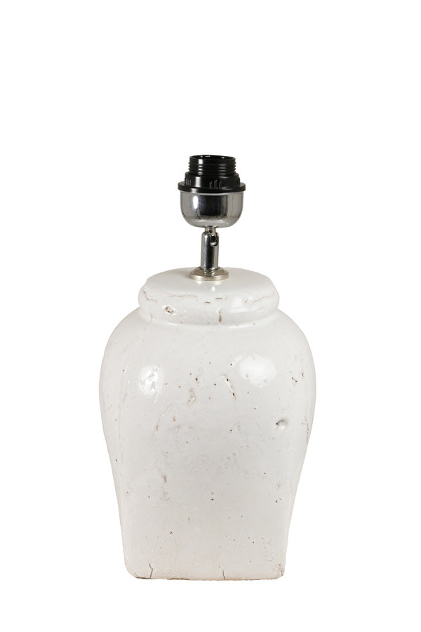 Hekla White Ceramic Table Lamp Base