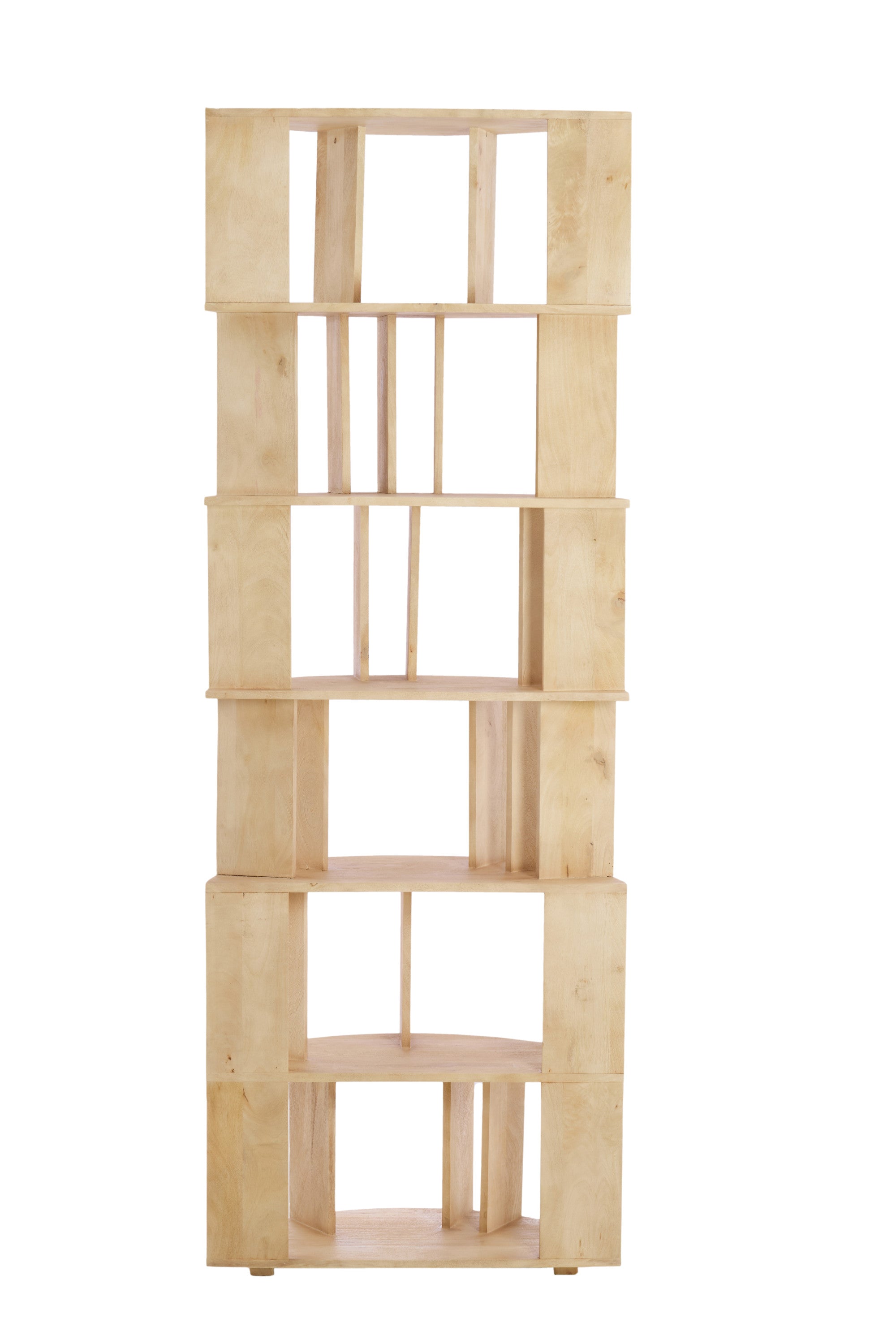 Limpya Matt Natural Wood Open Wall Cabinet
