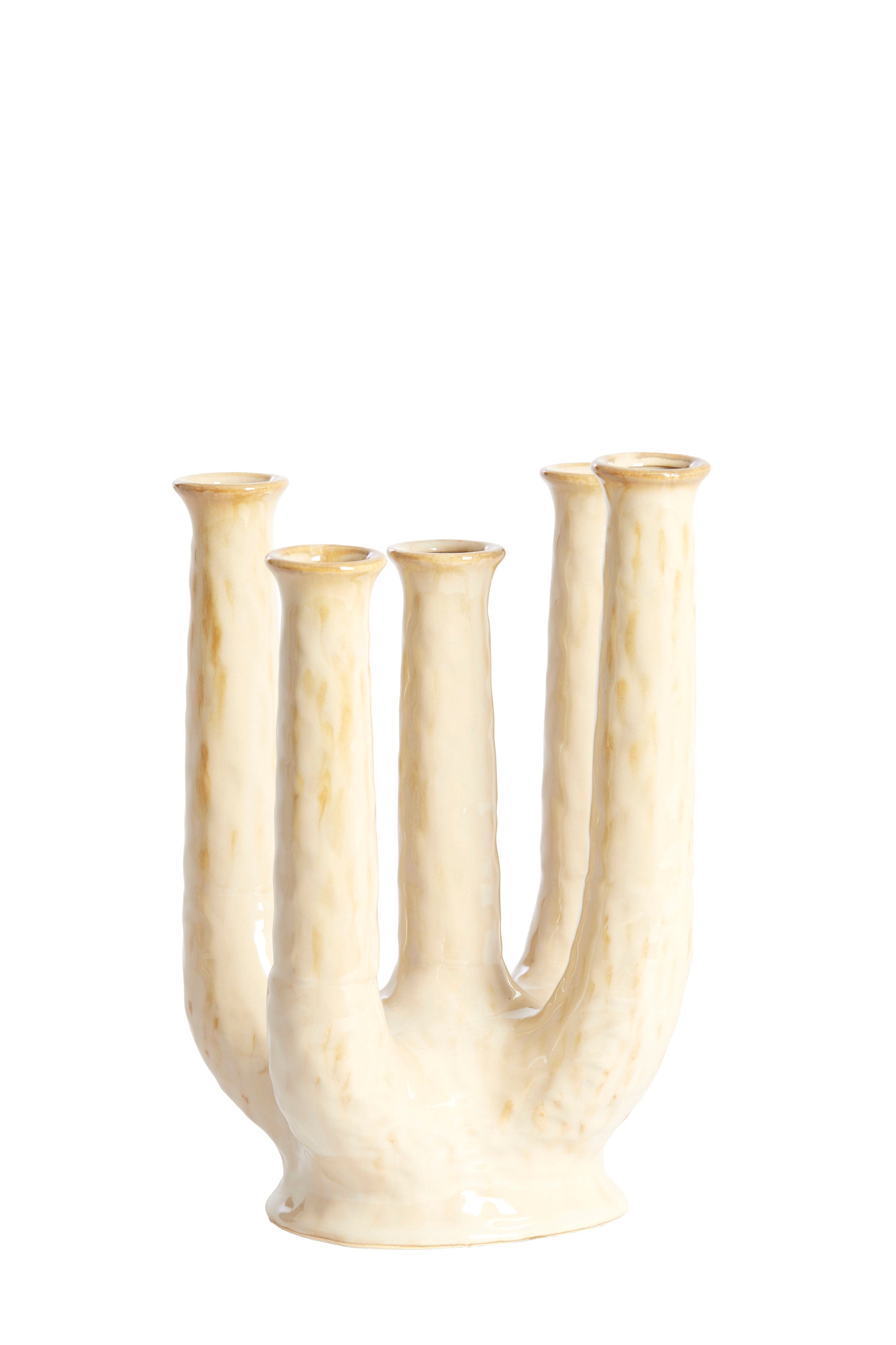 Leonjo Sand/Beige Ceramic Vase 30cm