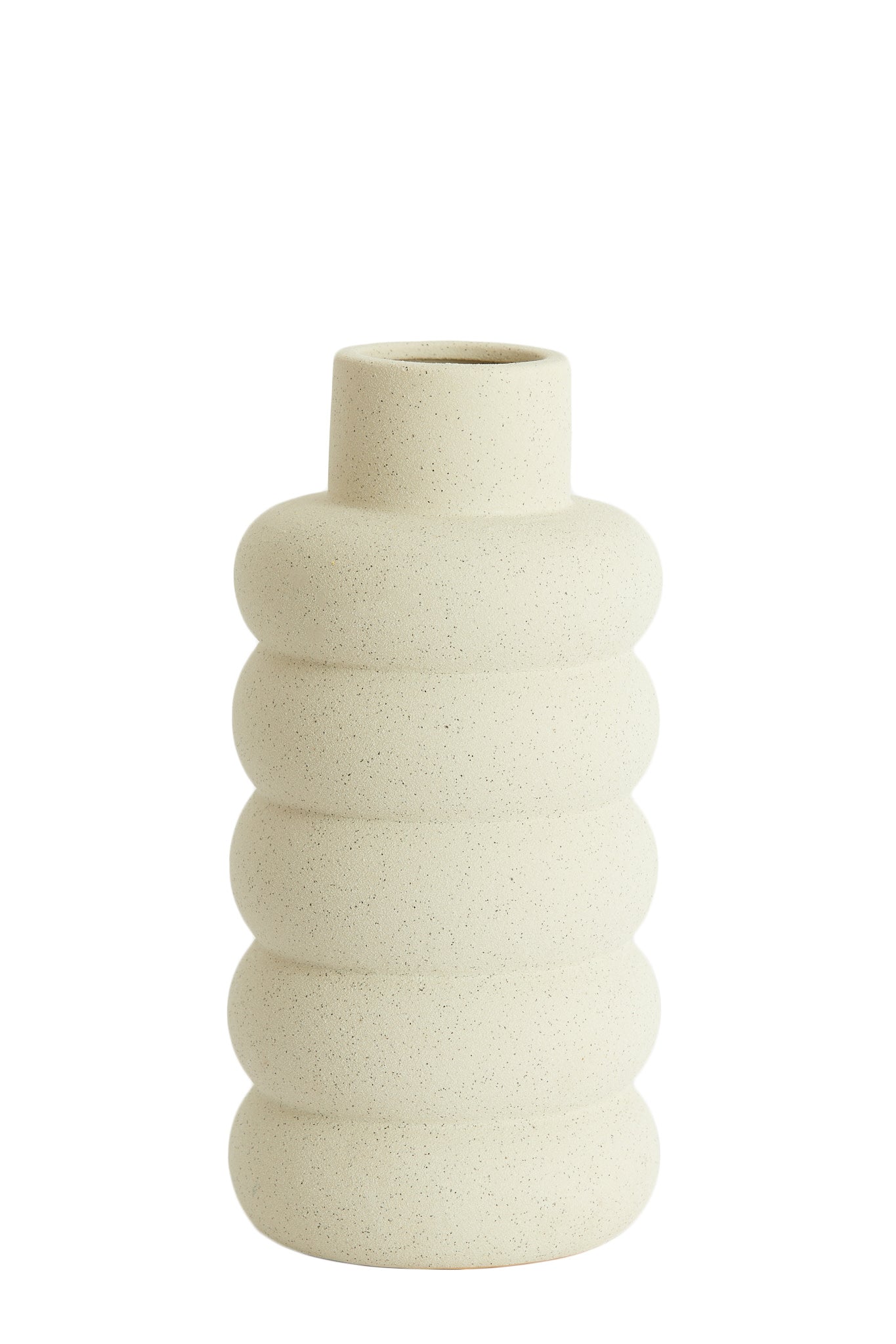 Triora Matt Cream Ceramic Vase 42cm