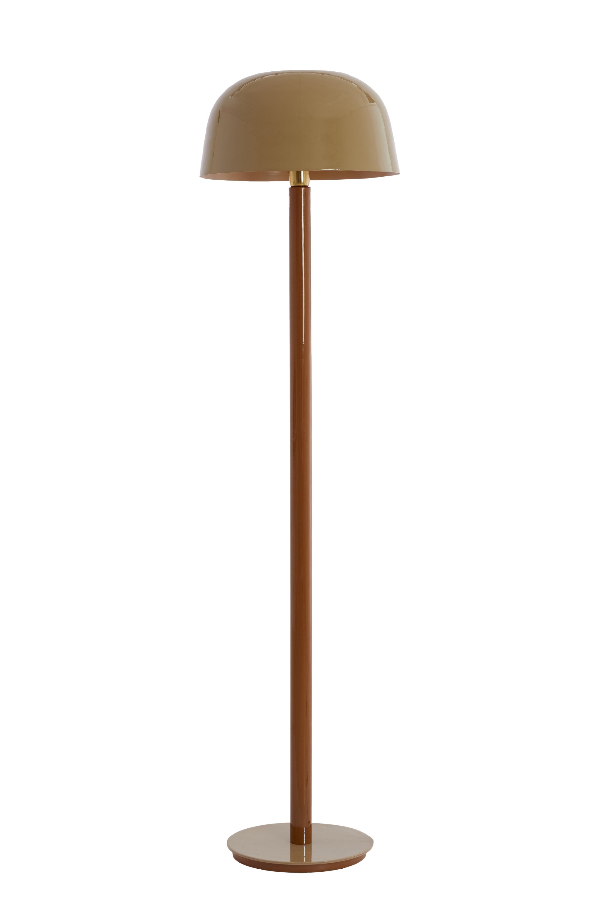 Marivet Sand & Brown Metal Floor Lamp