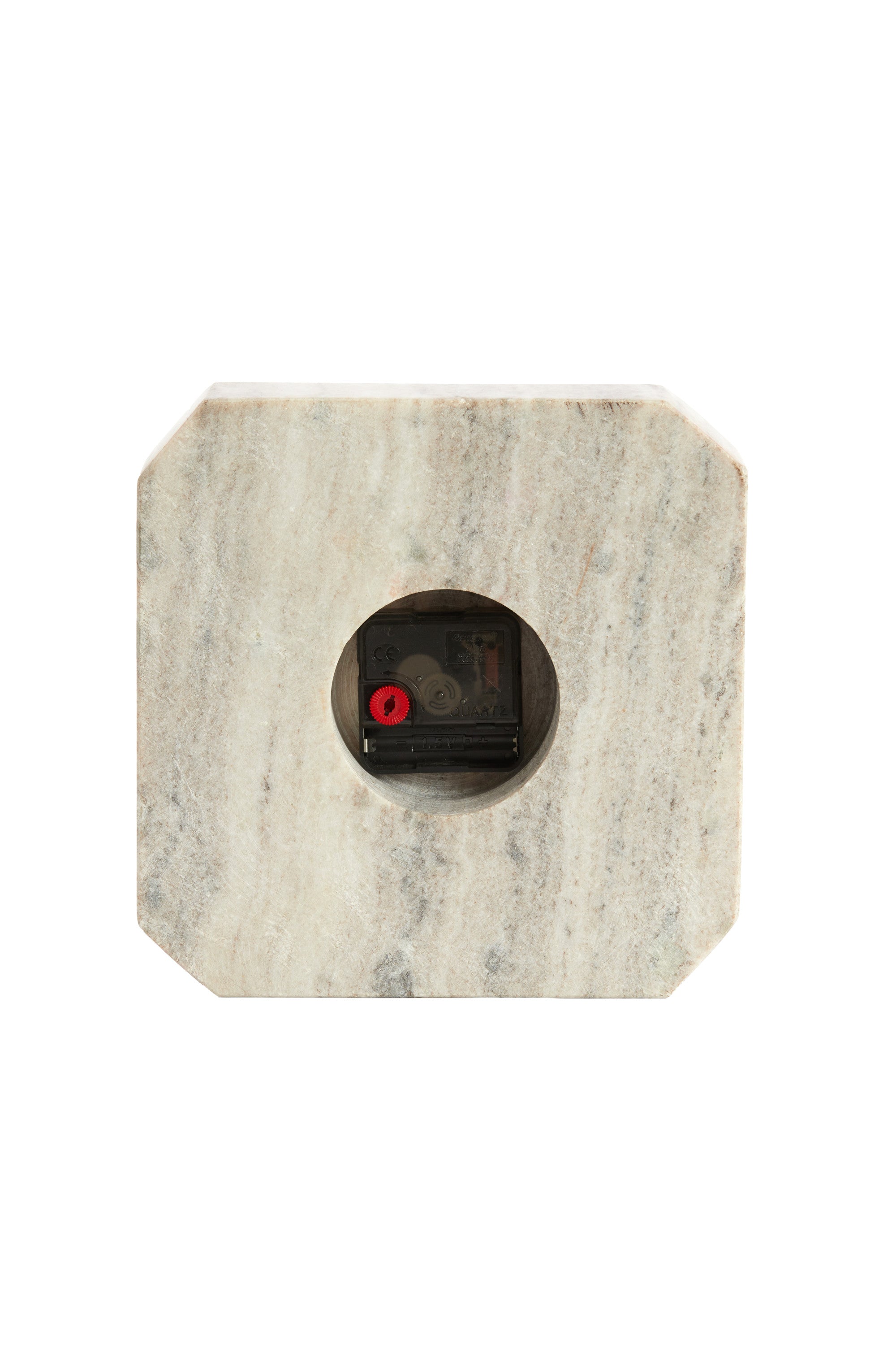 Pablia Sand/Grey Marble Table Clock 20.5cm