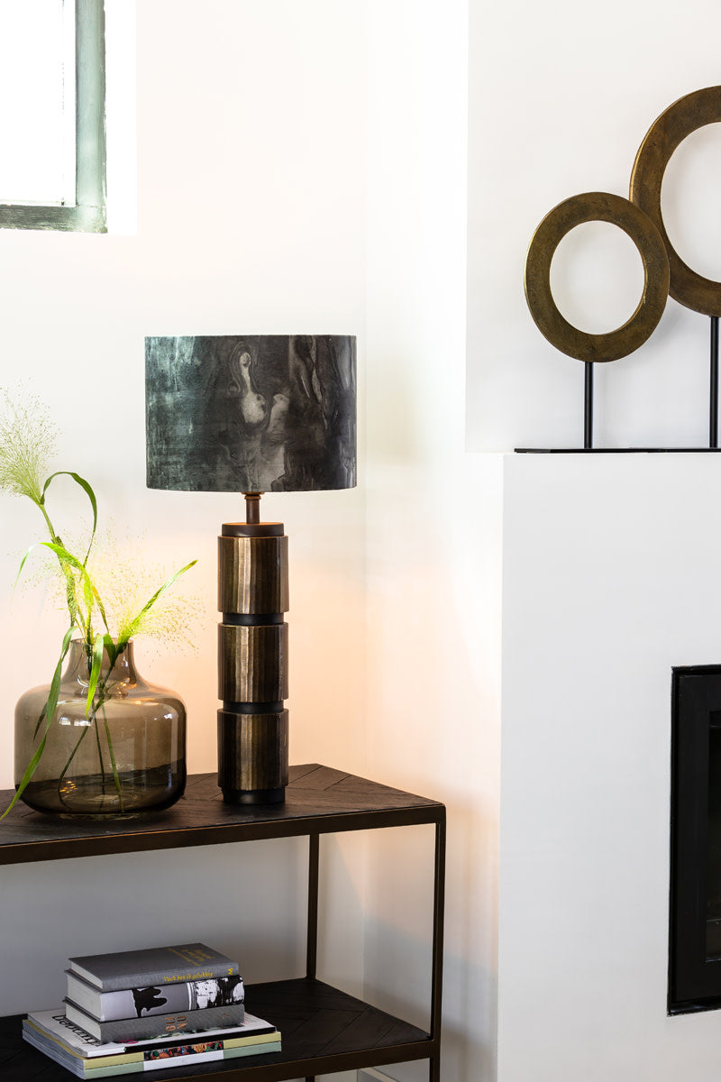 Merel Antique Bronze Metal Table Lamp 35cm