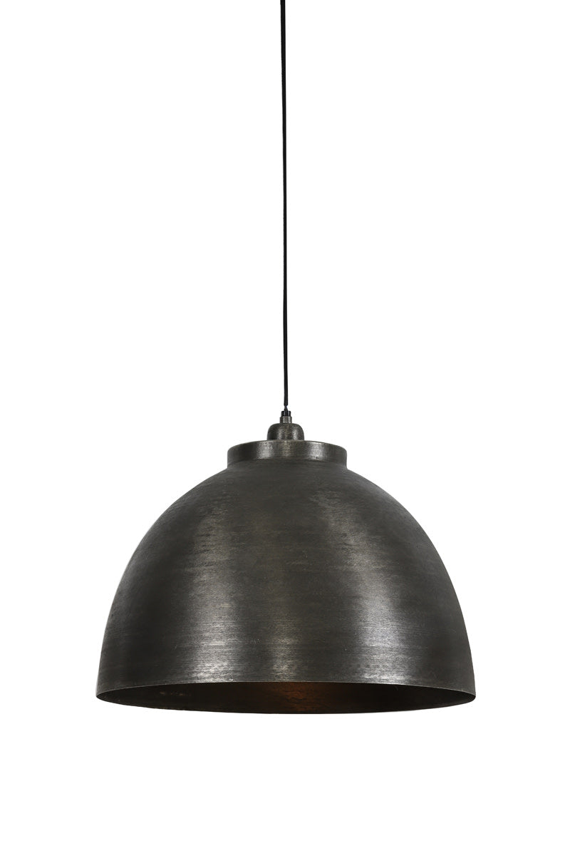 Kylie Dark Raw Nickel Metal Pendant Light 45cm