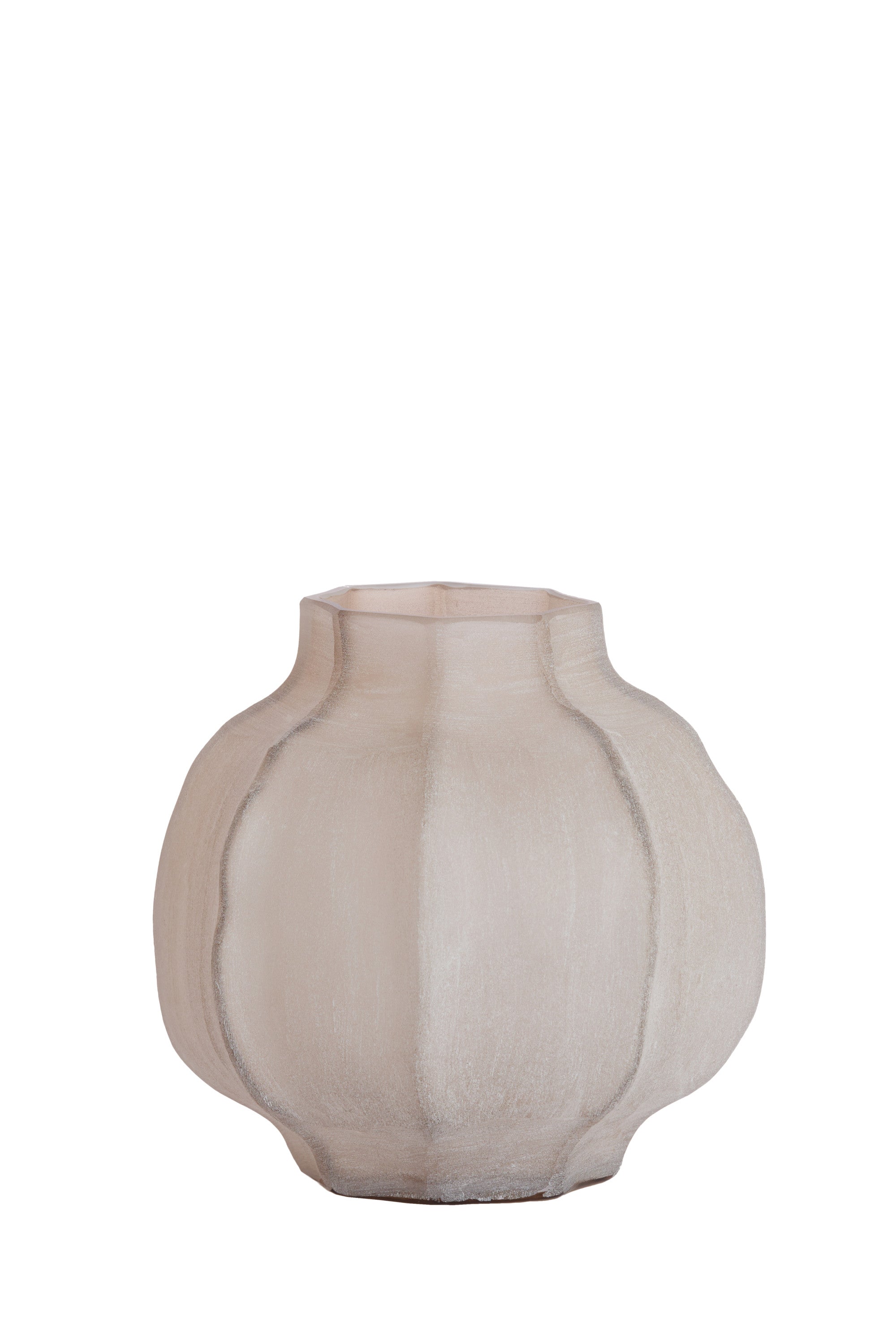 Tejeda Light Brown Glass Vase 26cm