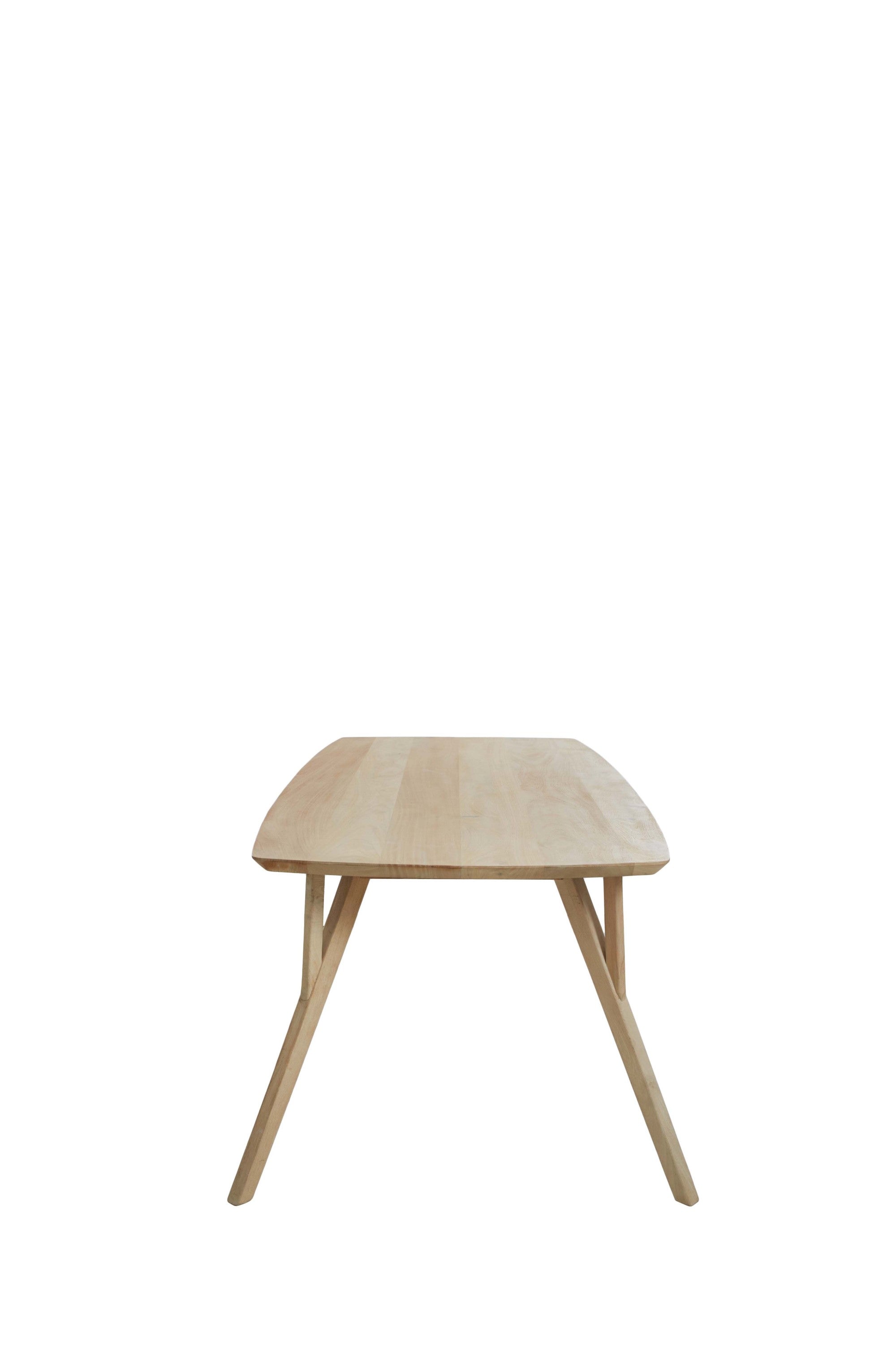 Quenza Natural Mango Wood Rectangular Dining Table 200cm