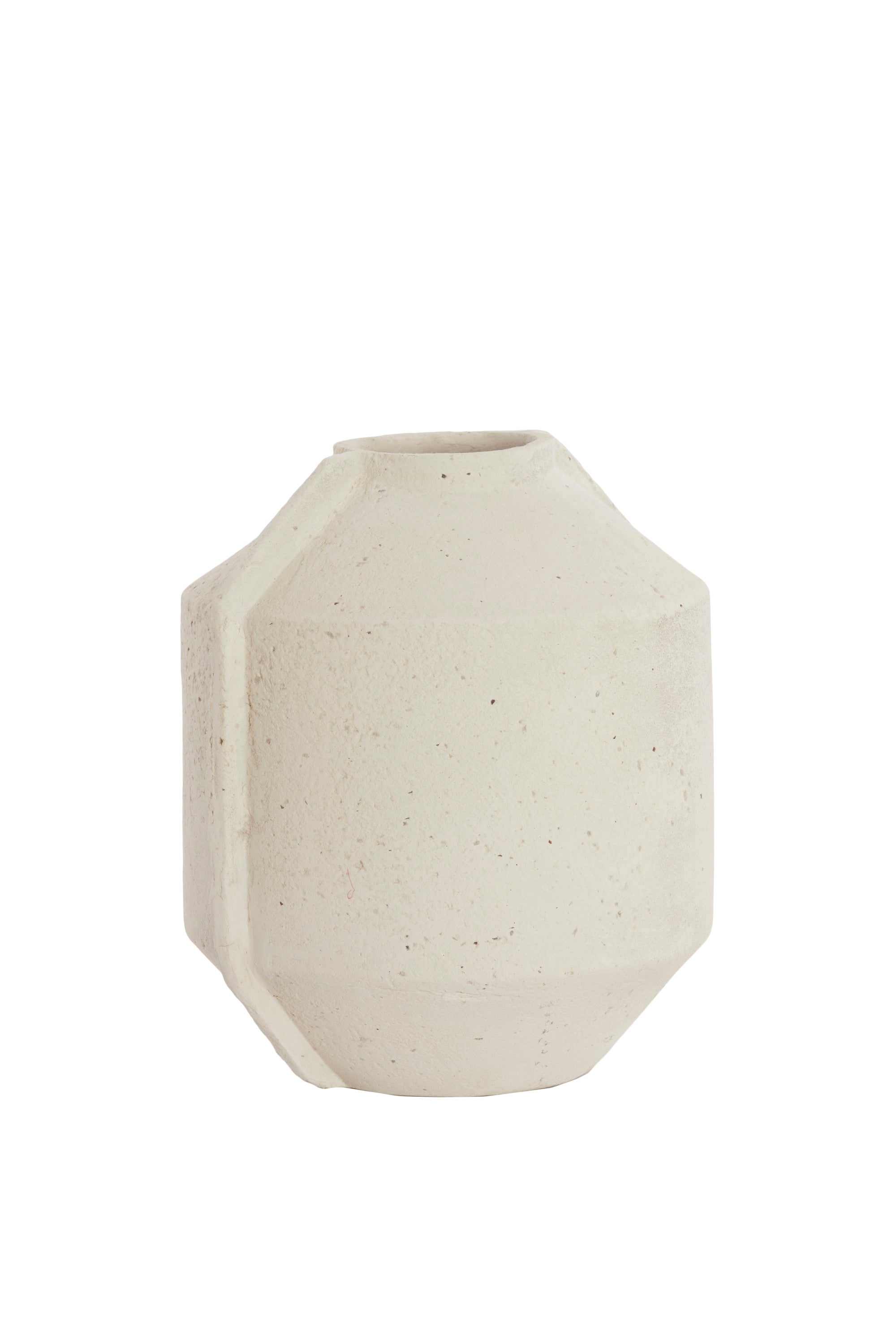 Noric Matt Cream Papier Mâché Decorative Planter 57cm