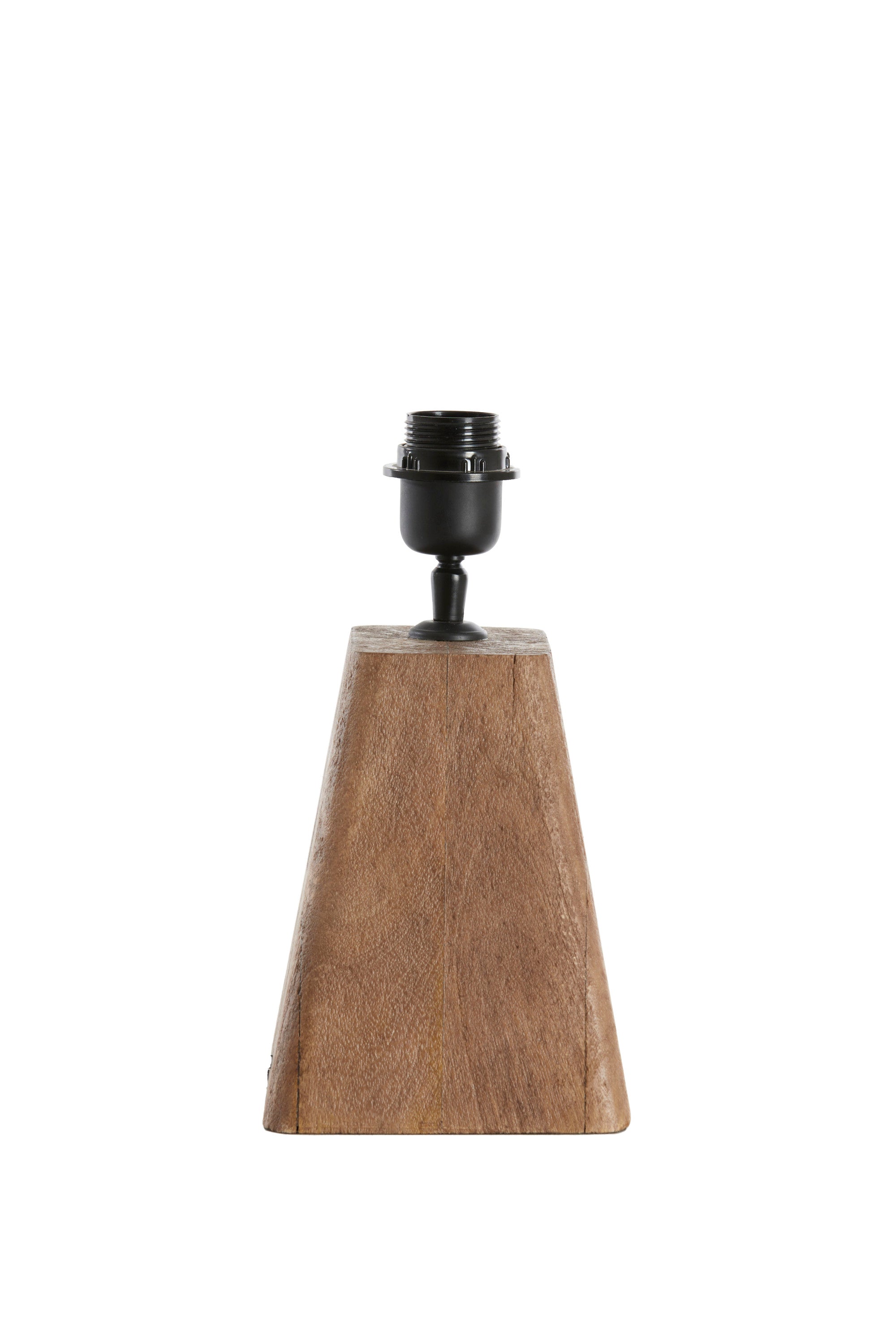 Kardan Matt Brown Wood Large Table Lamp Base 19cm