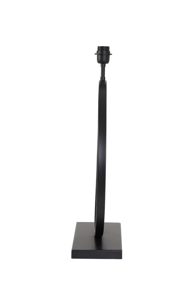 Liva Matt Black Metal Table Lamp Base 64cm