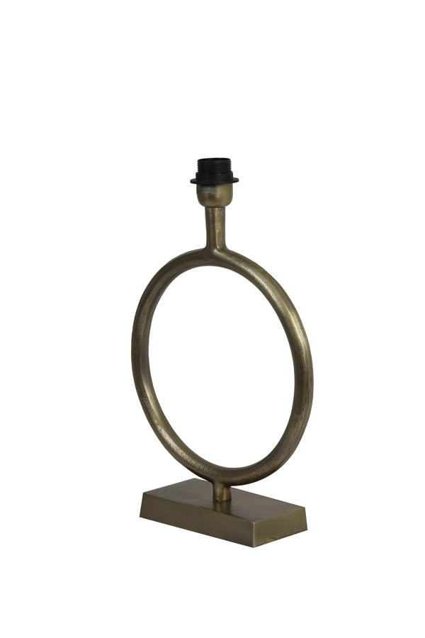 Livu Raw Antique Bronze Metal Table Lamp Base 35cm