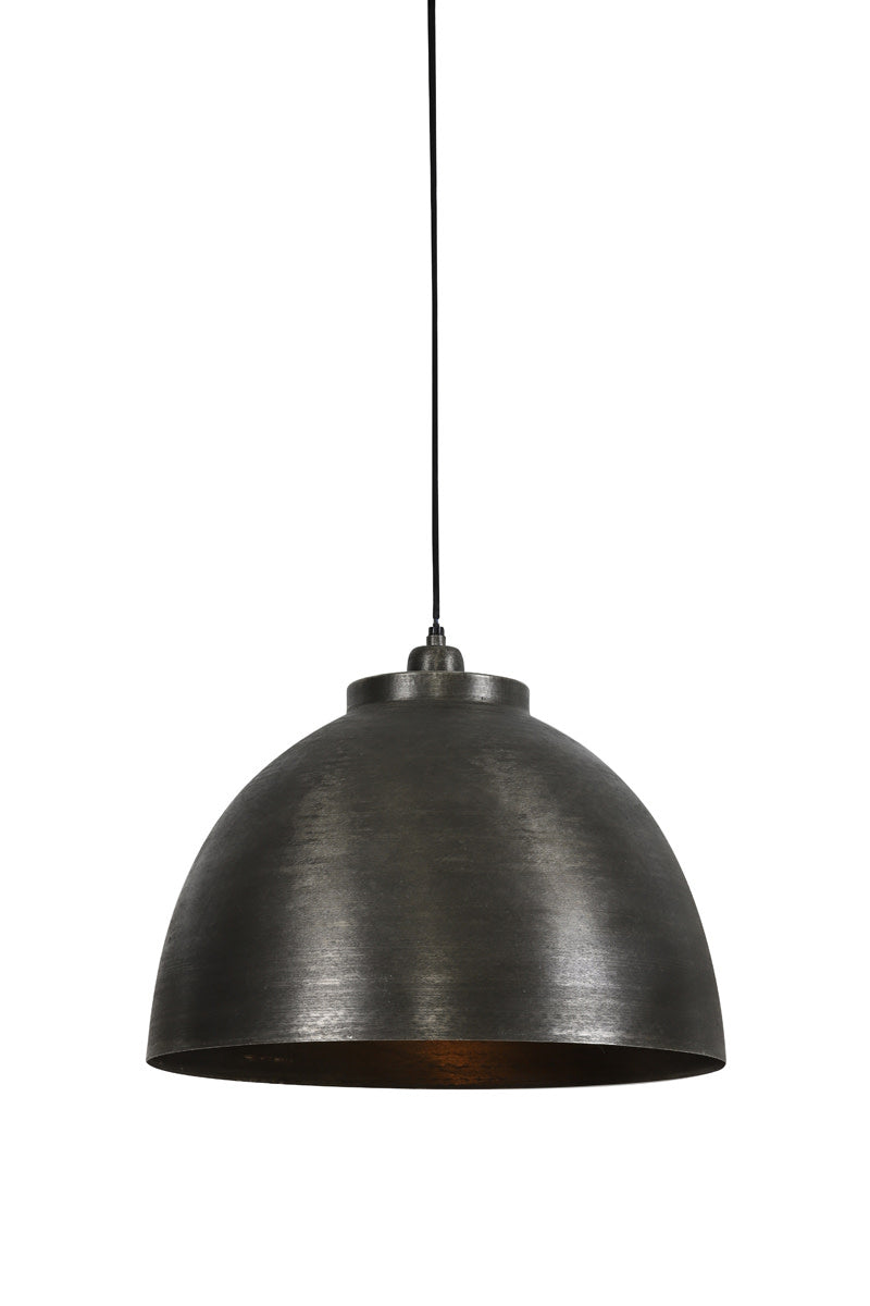Kylie Dark Raw Nickel Metal Pendant Light 45cm