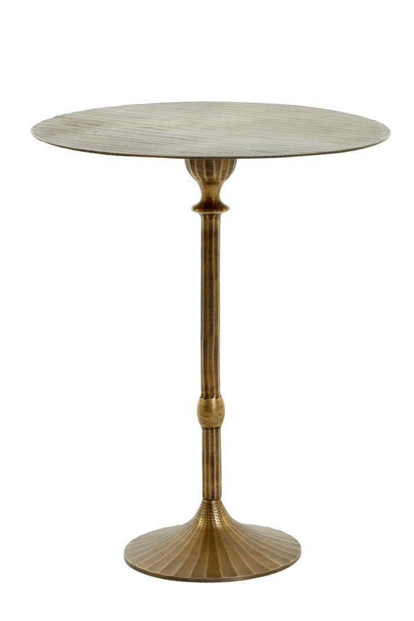 Janna Antique Bronze Metal Round Side Table 60cm