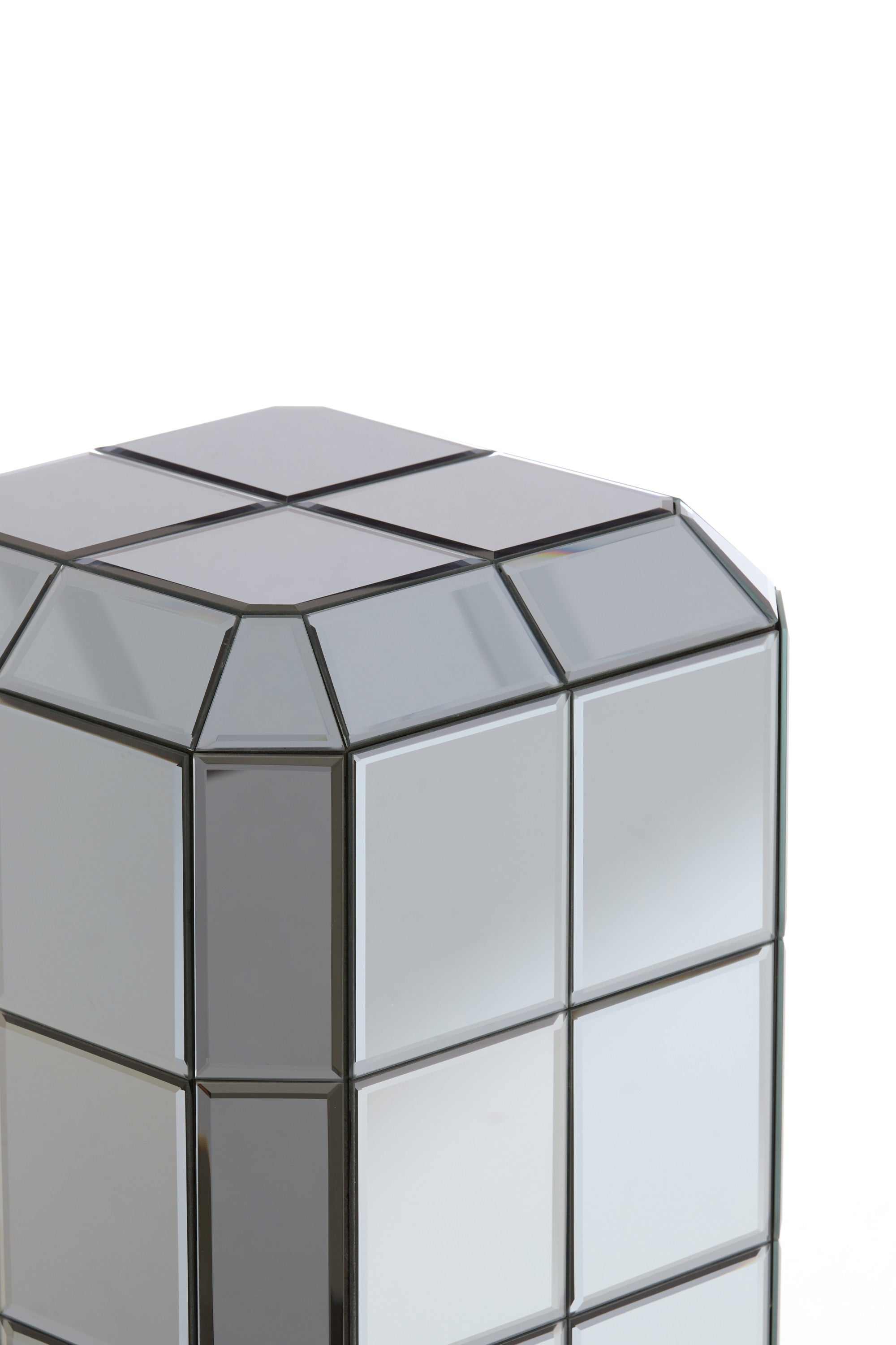 Luciano Smoked Glass Plinth 80cm