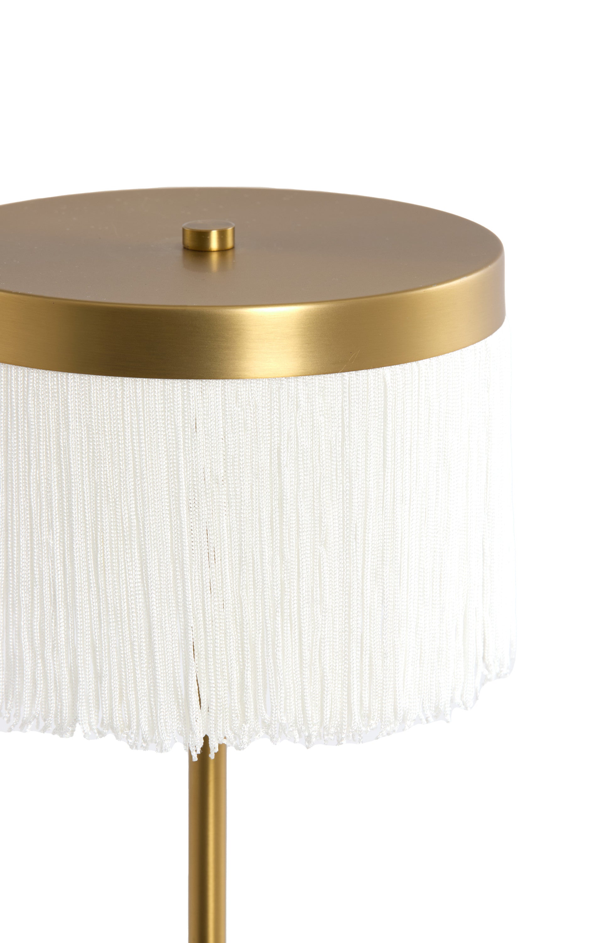 Diny Antique Bronze & Cream Metal LED Table Lamp