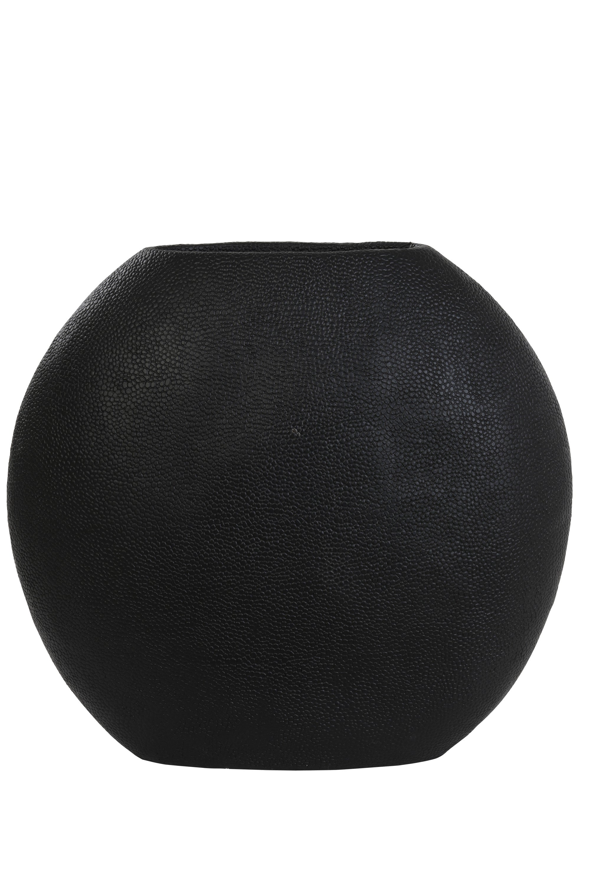 Rayskin Matt Black Vase