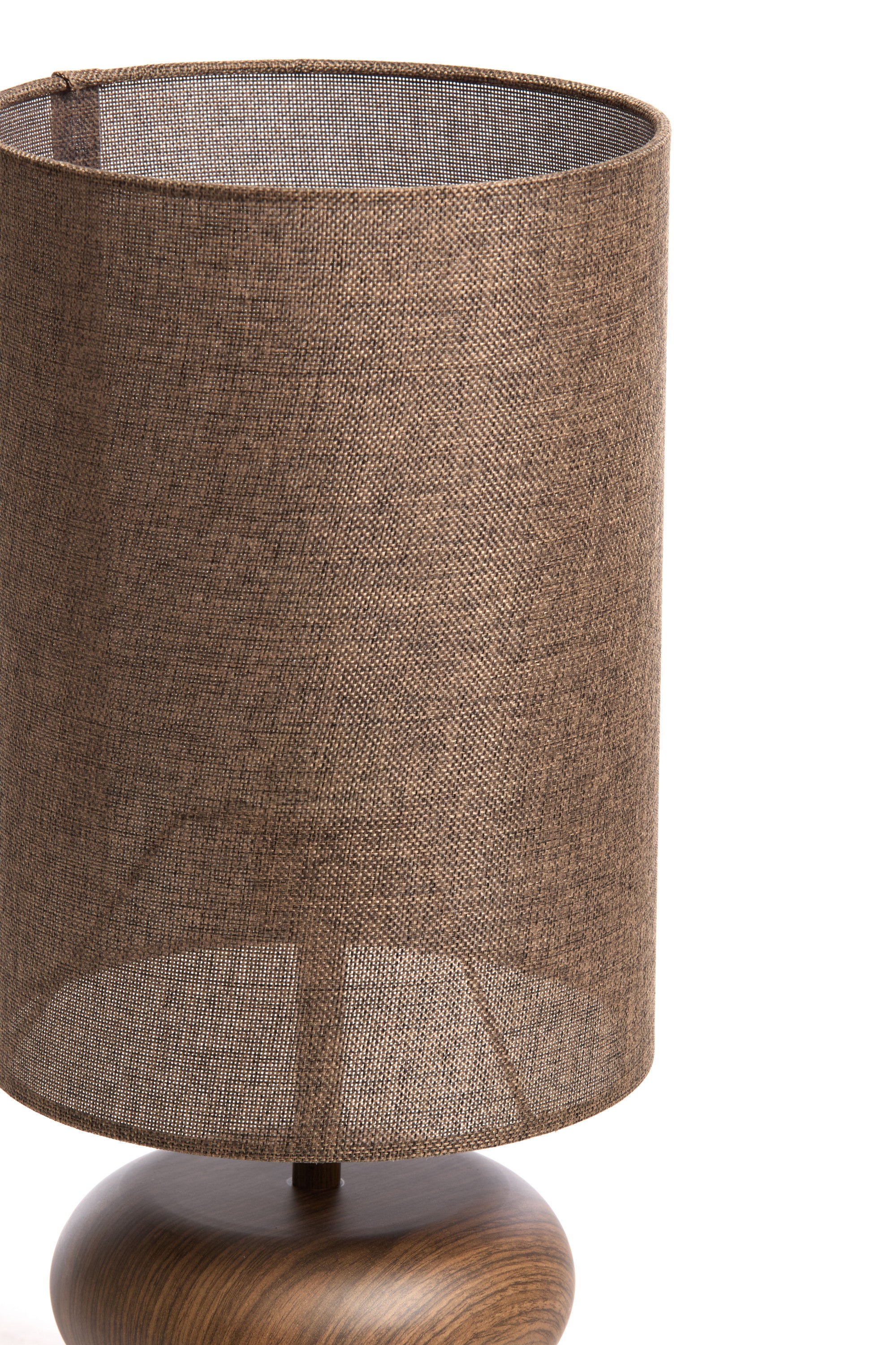 Danialo Dark Brown Wood Effect Table Lamp 67.5cm