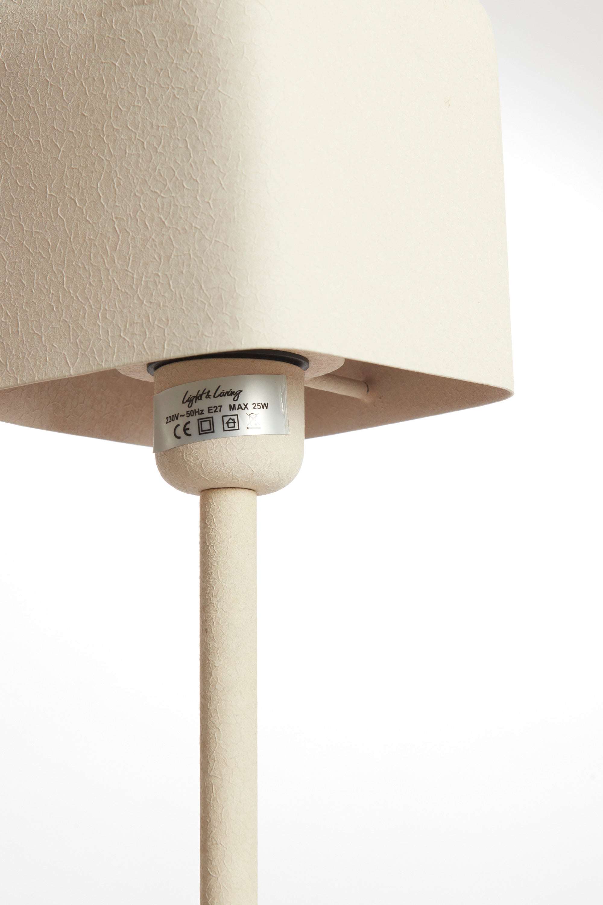 Elenie Matt Light Pink Metal Table Lamp 36cm
